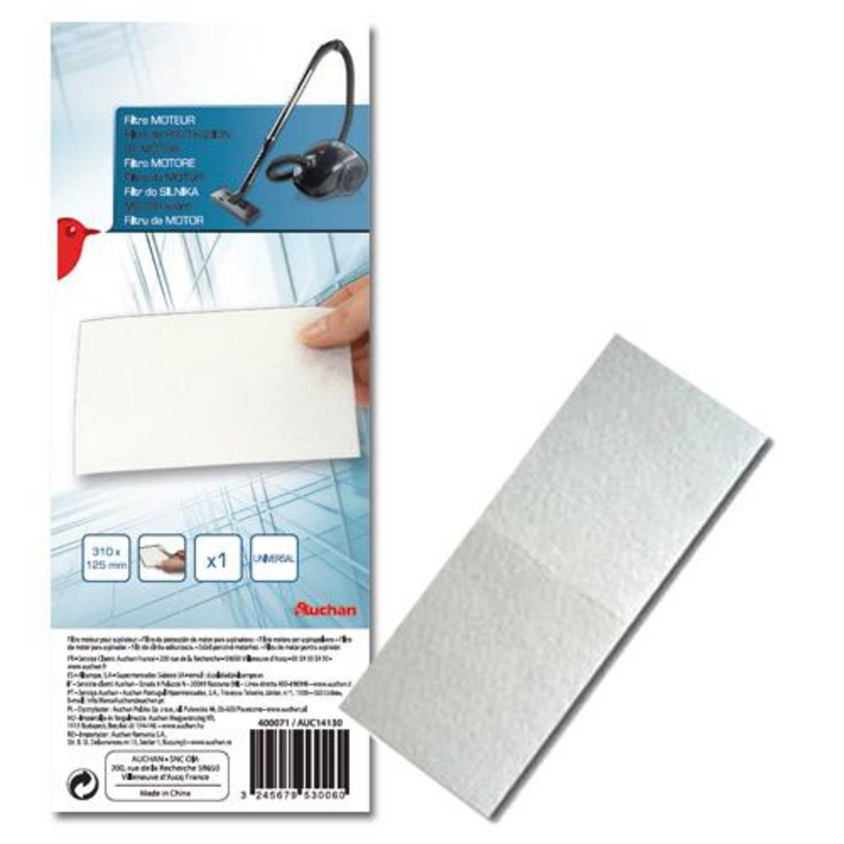 QILIVE Microfiltre universel à découper AUC14131 - Blanc