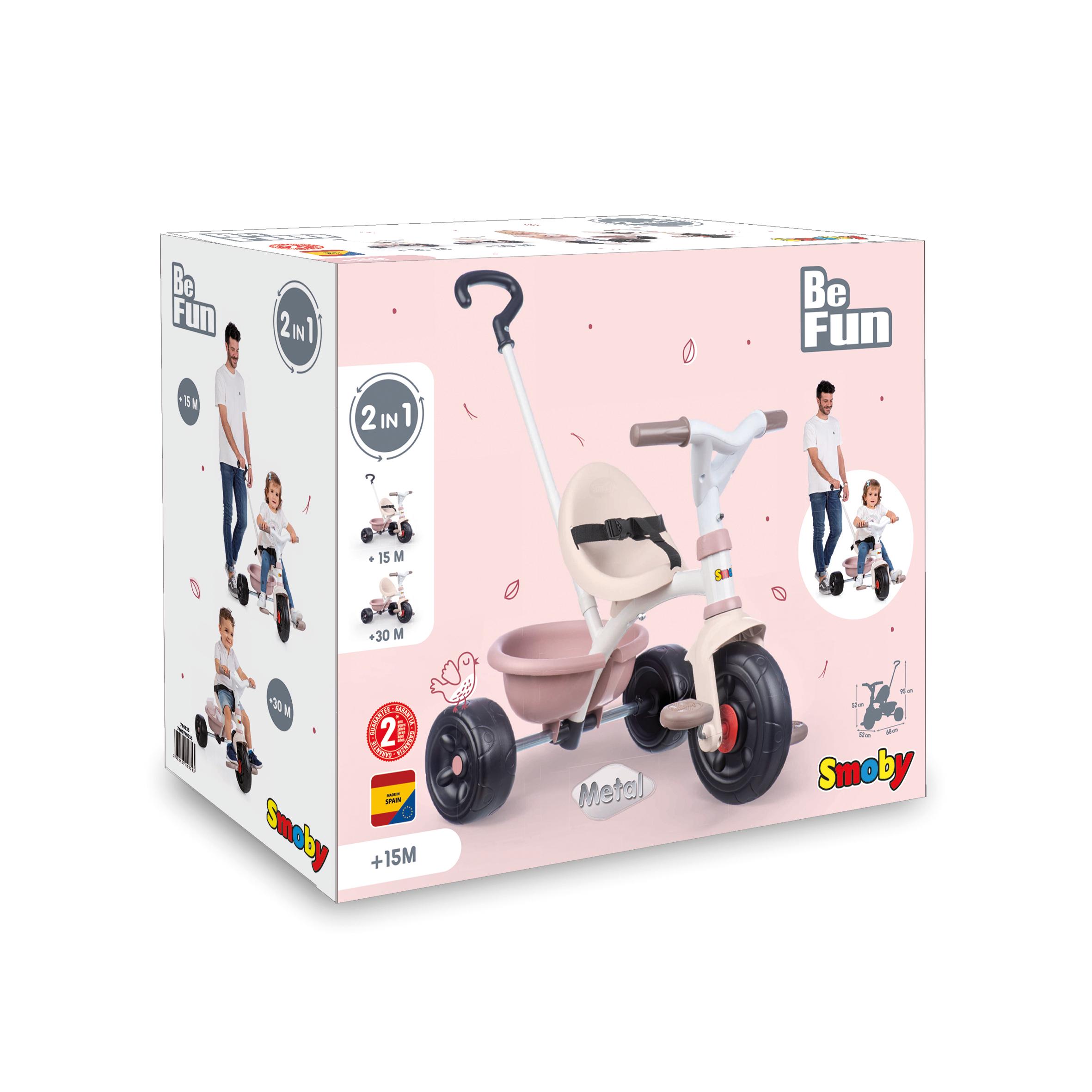 Voir la diapositive 9 : SMOBY Tricycle Be Fun rose