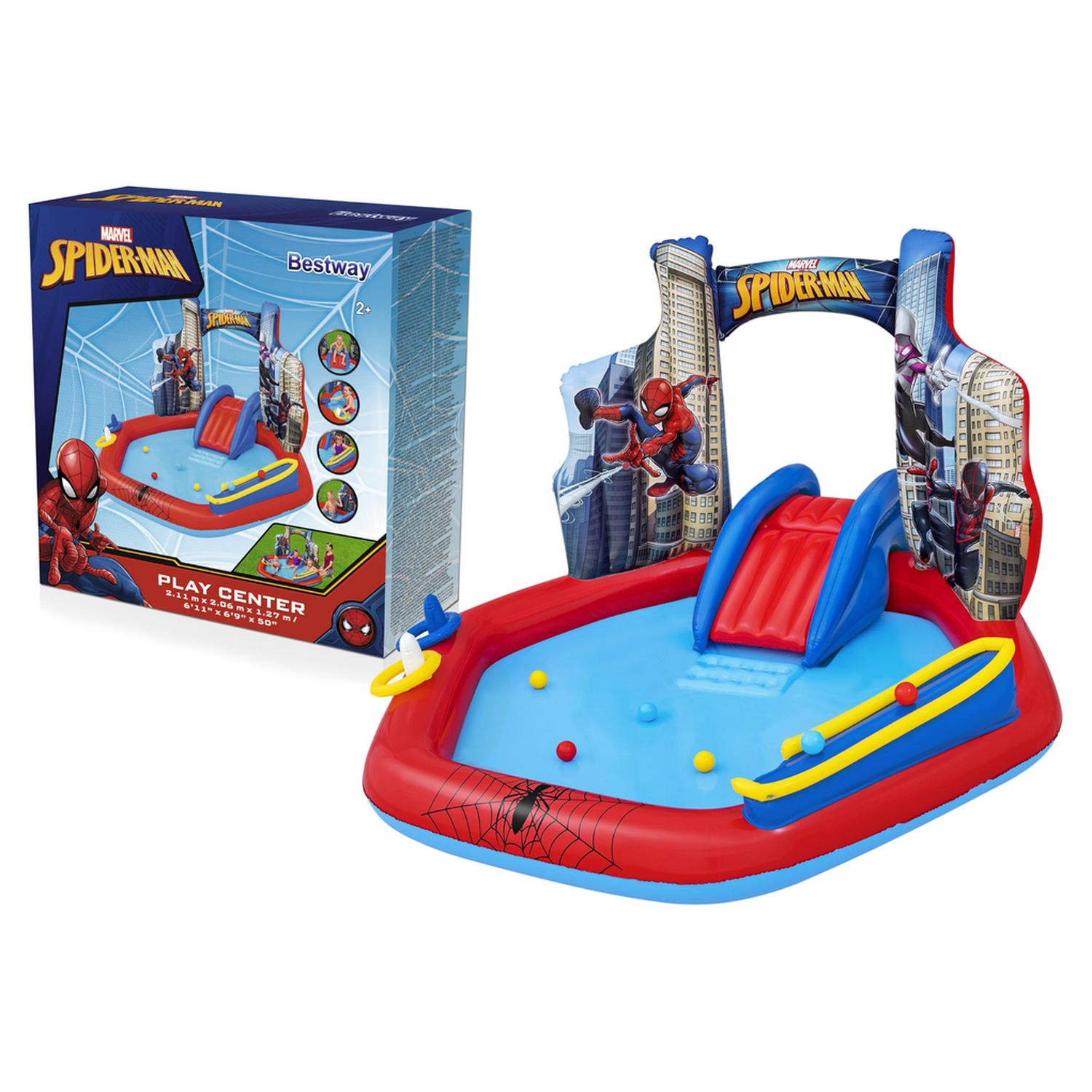 Voir la diapositive 3 : BESTWAY Centre de jeu Spiderman