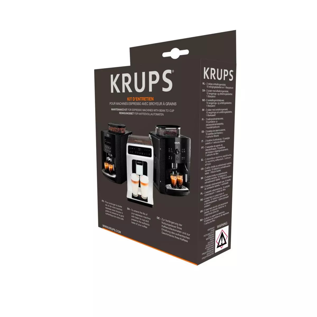 KRUPS Kit d'entretien nettoyage XS530010 - Noir