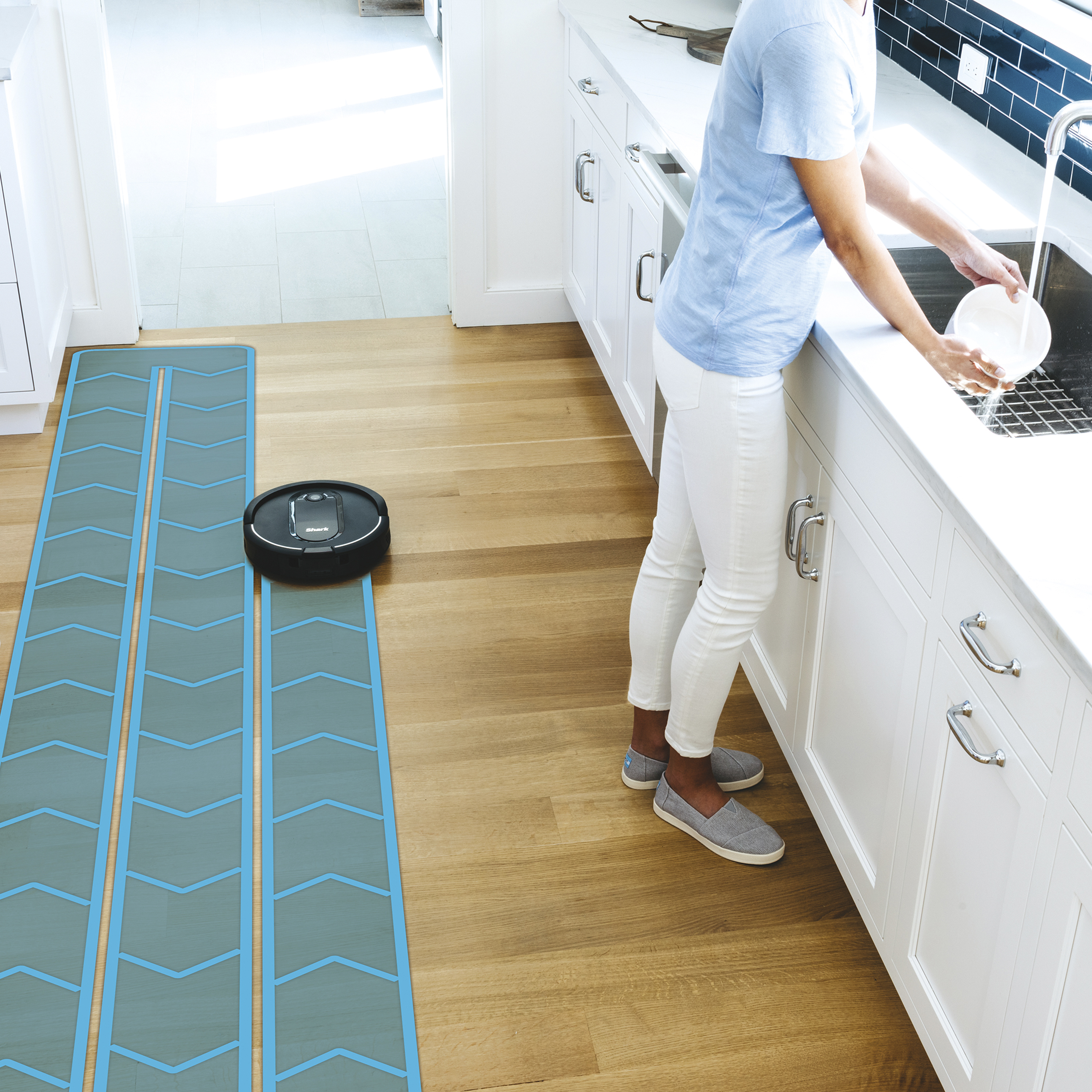 Voir la diapositive 4 : SHARK Aspirateur robot connecté RV1000SEU - Noir