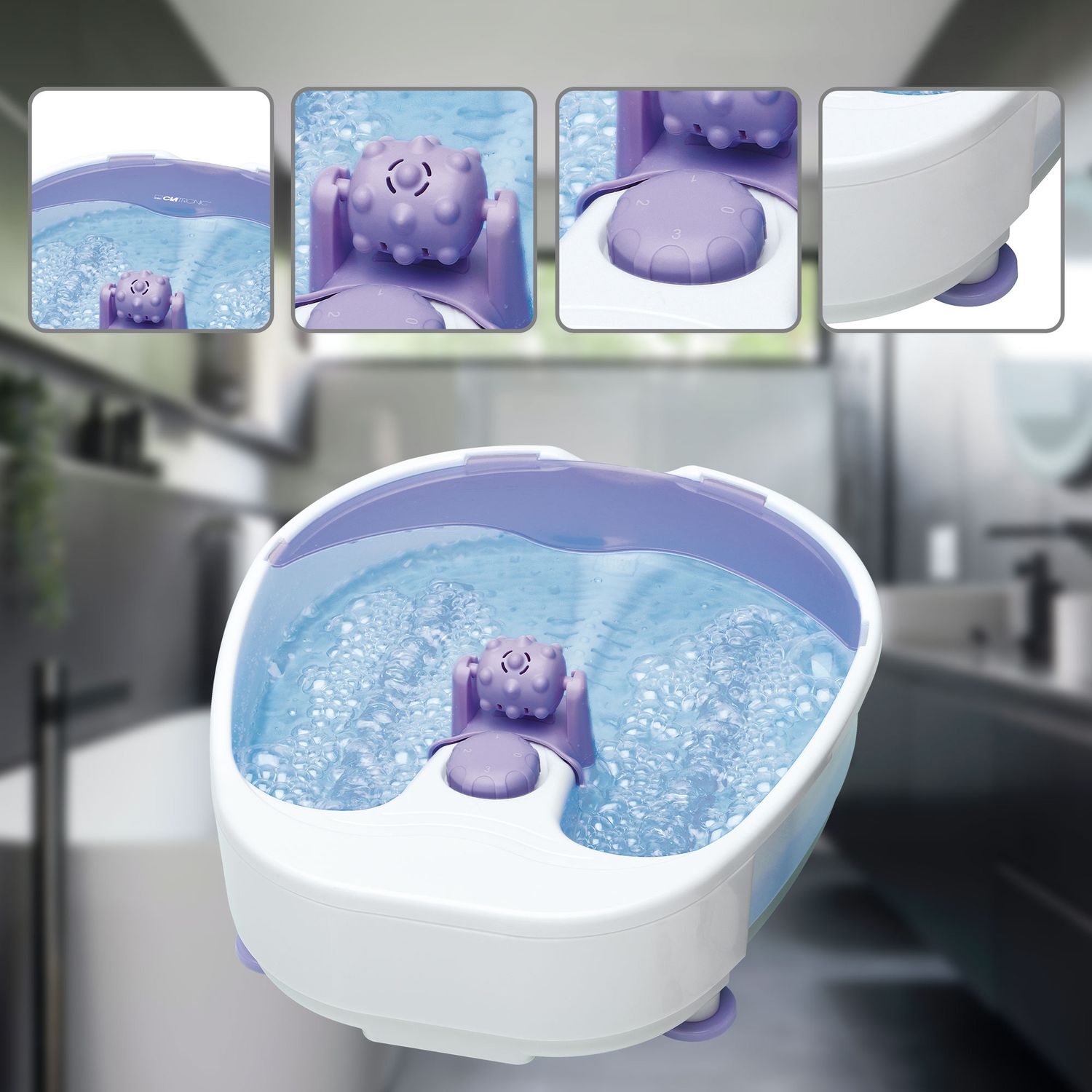 Voir la diapositive 2 : CLATRONIC Bain de pieds FM3389 - Blanc