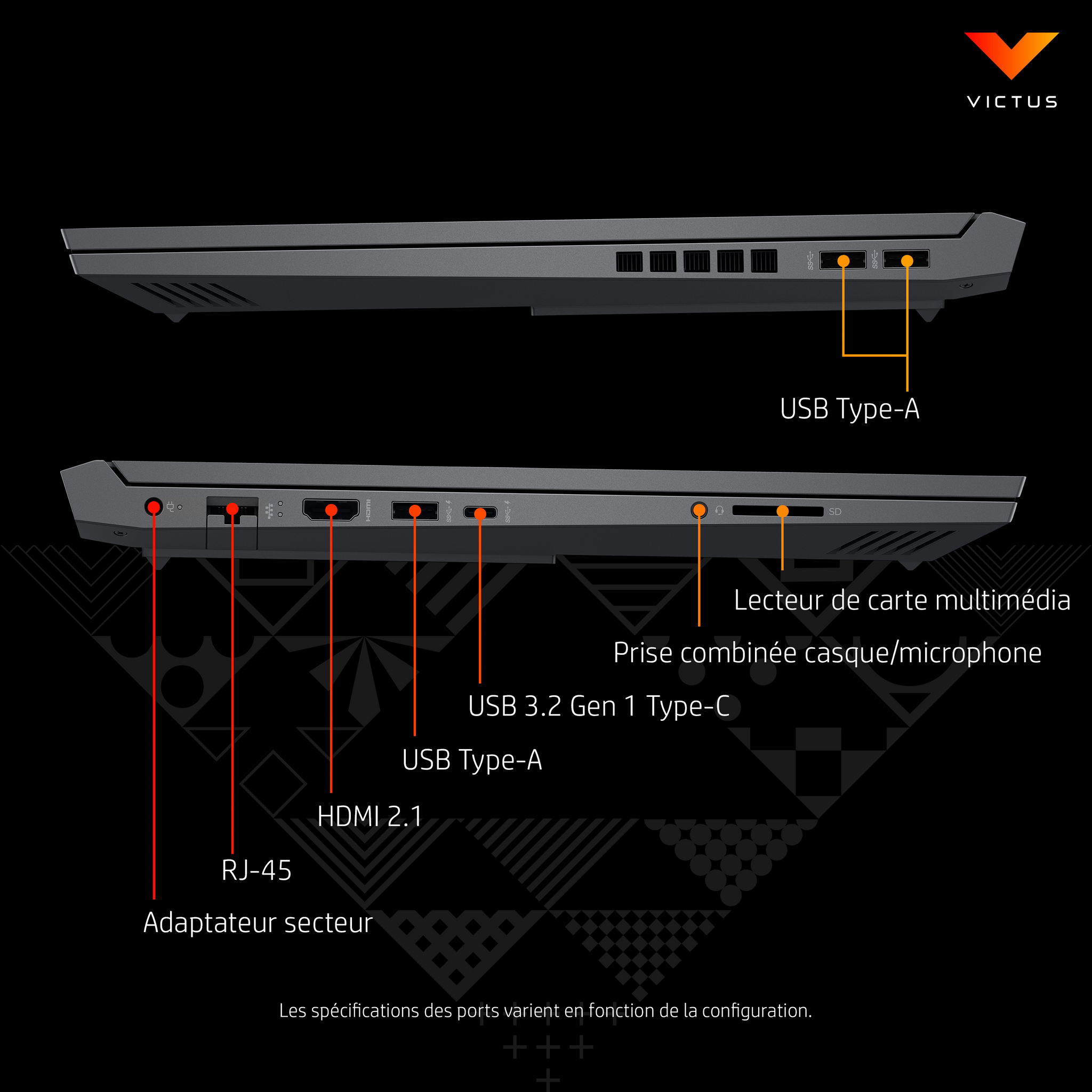 Voir la diapositive 2 : HP PC portable gamer VICTUS 16-E0305NF