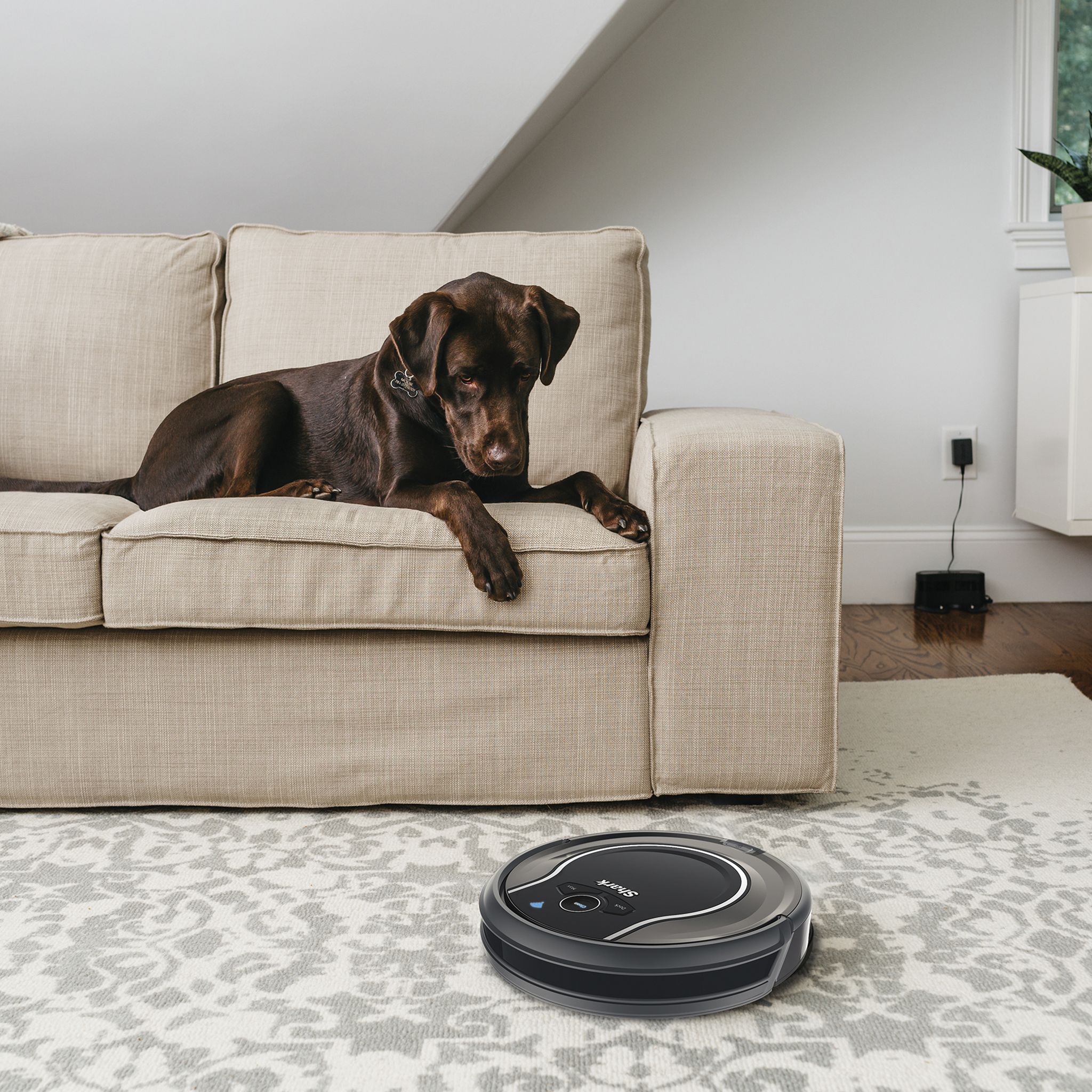 Voir la diapositive 5 : SHARK Aspirateur robot connecté RV750EU - Noir