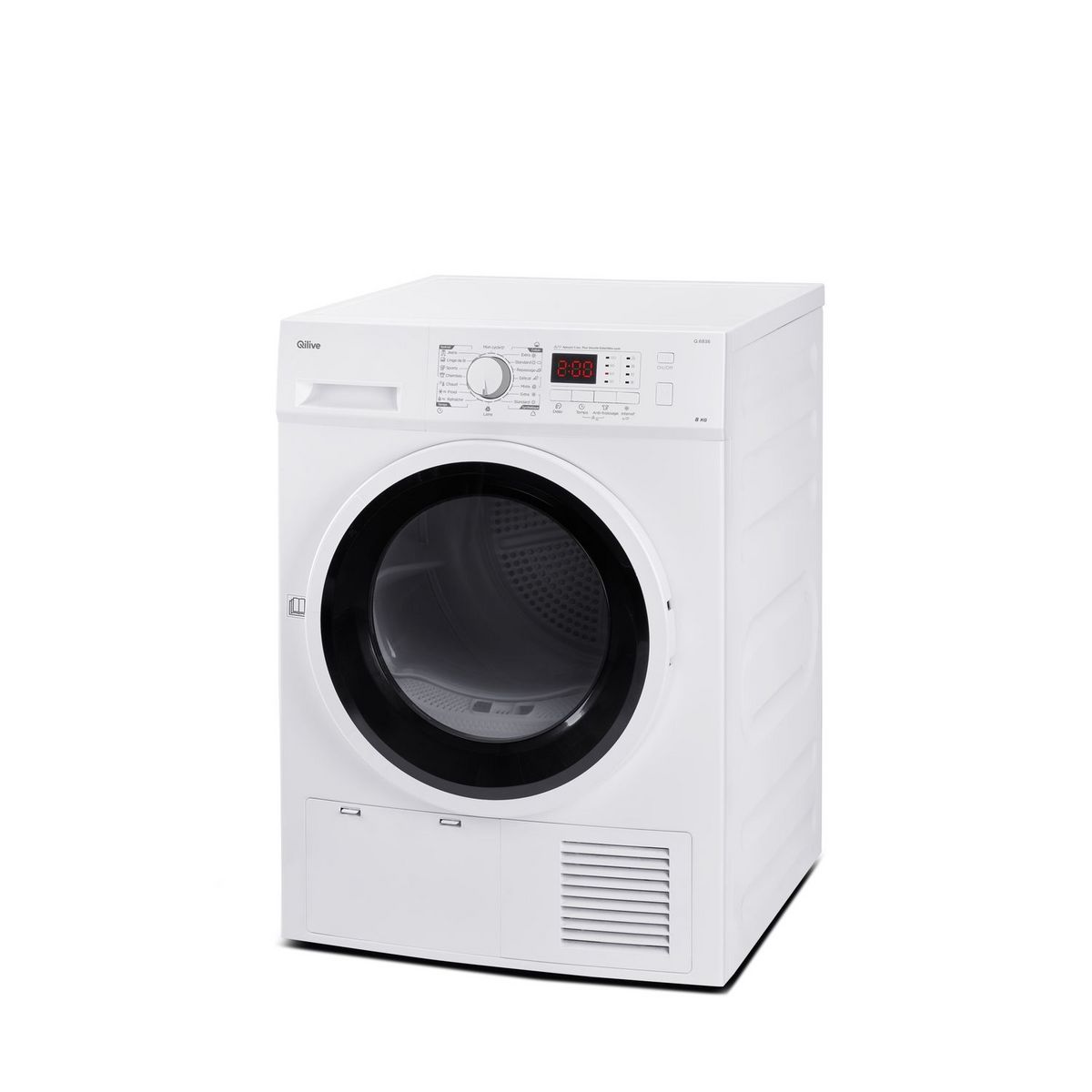 QILIVE Sèche linge hublot Q.6836 - 8 kg, condensation, B