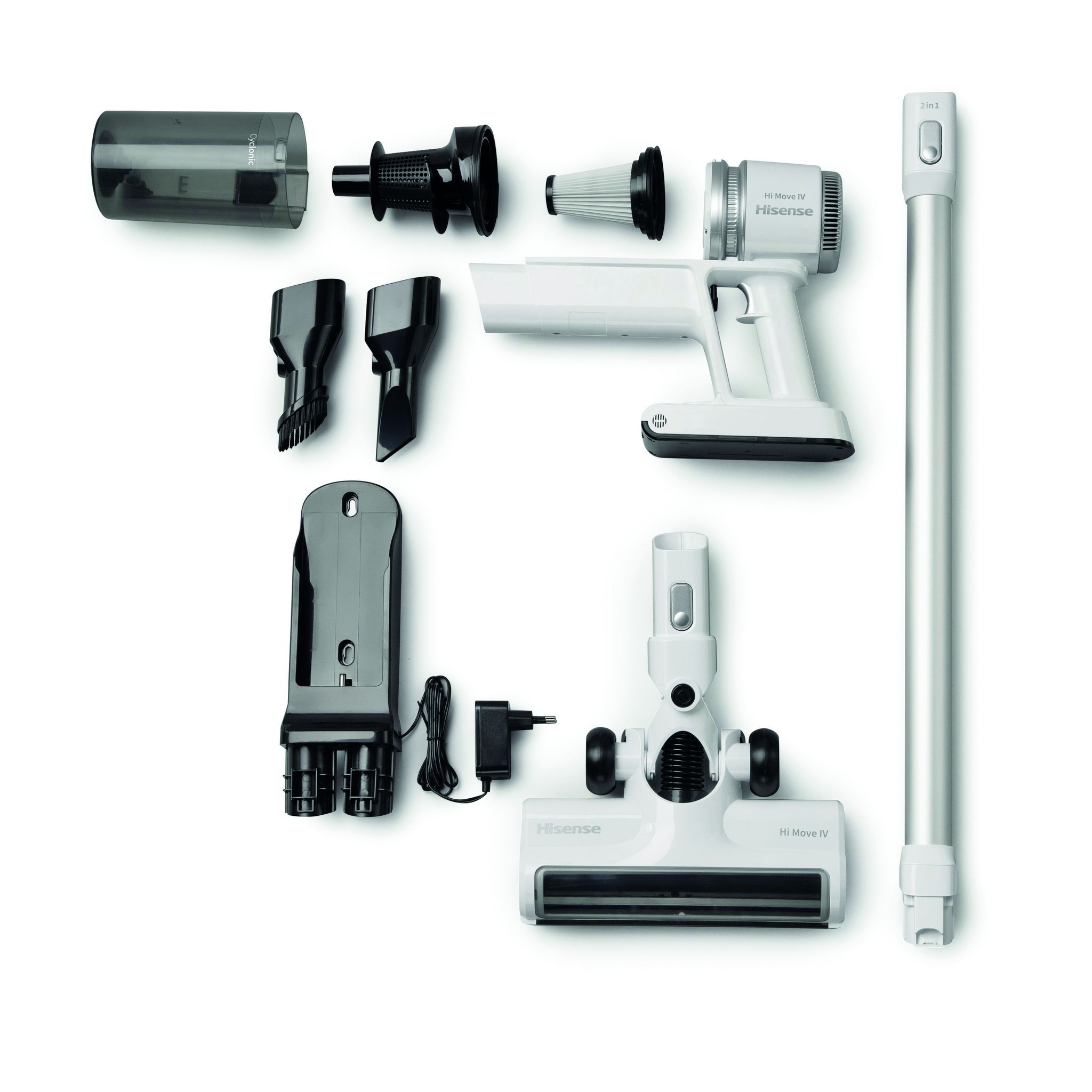 Voir la diapositive 5 : HISENSE Aspirateur balai HVC6134W - Blanc