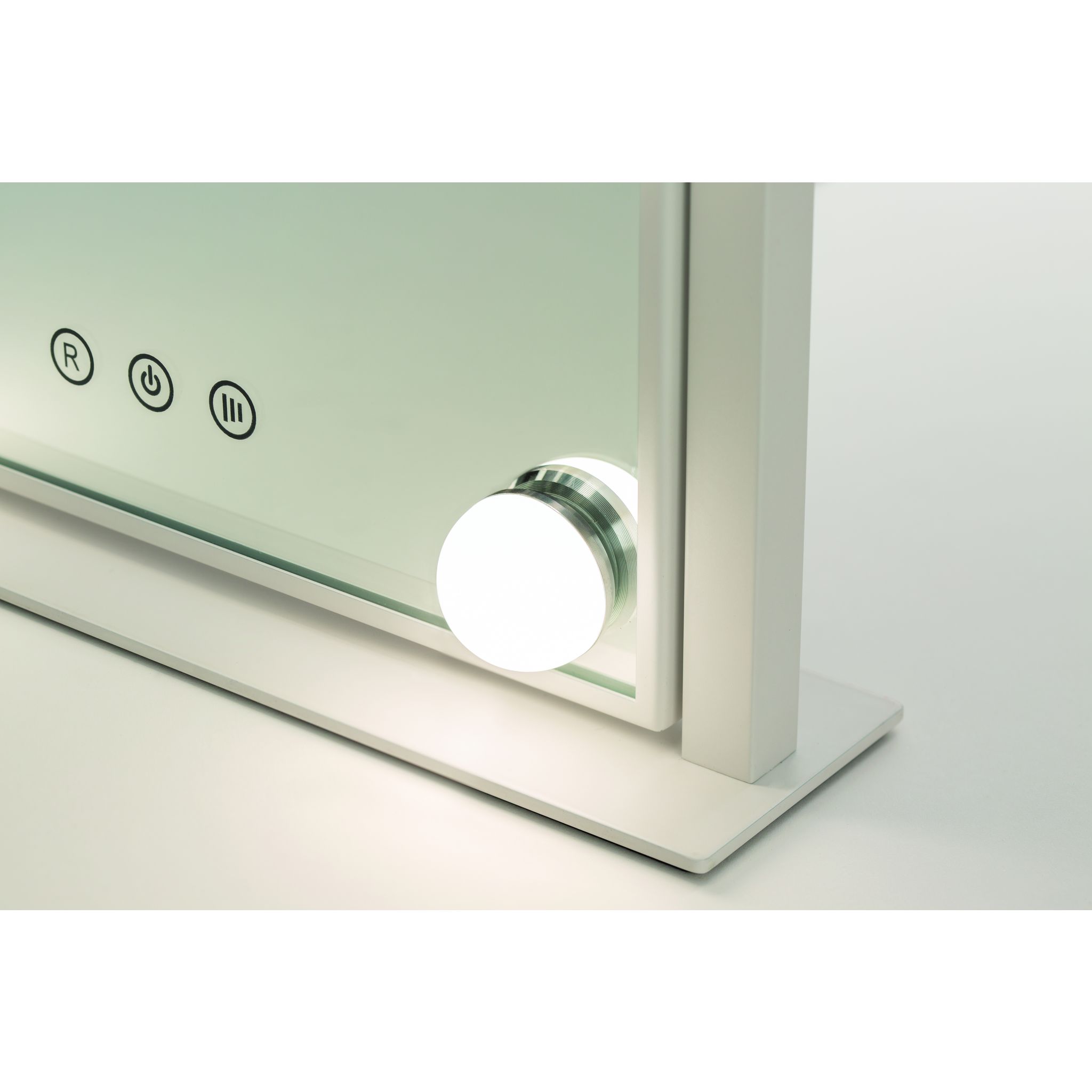 Voir la diapositive 2 : QILIVE Miroir maquillage Hollywood 600102915 - Blanc