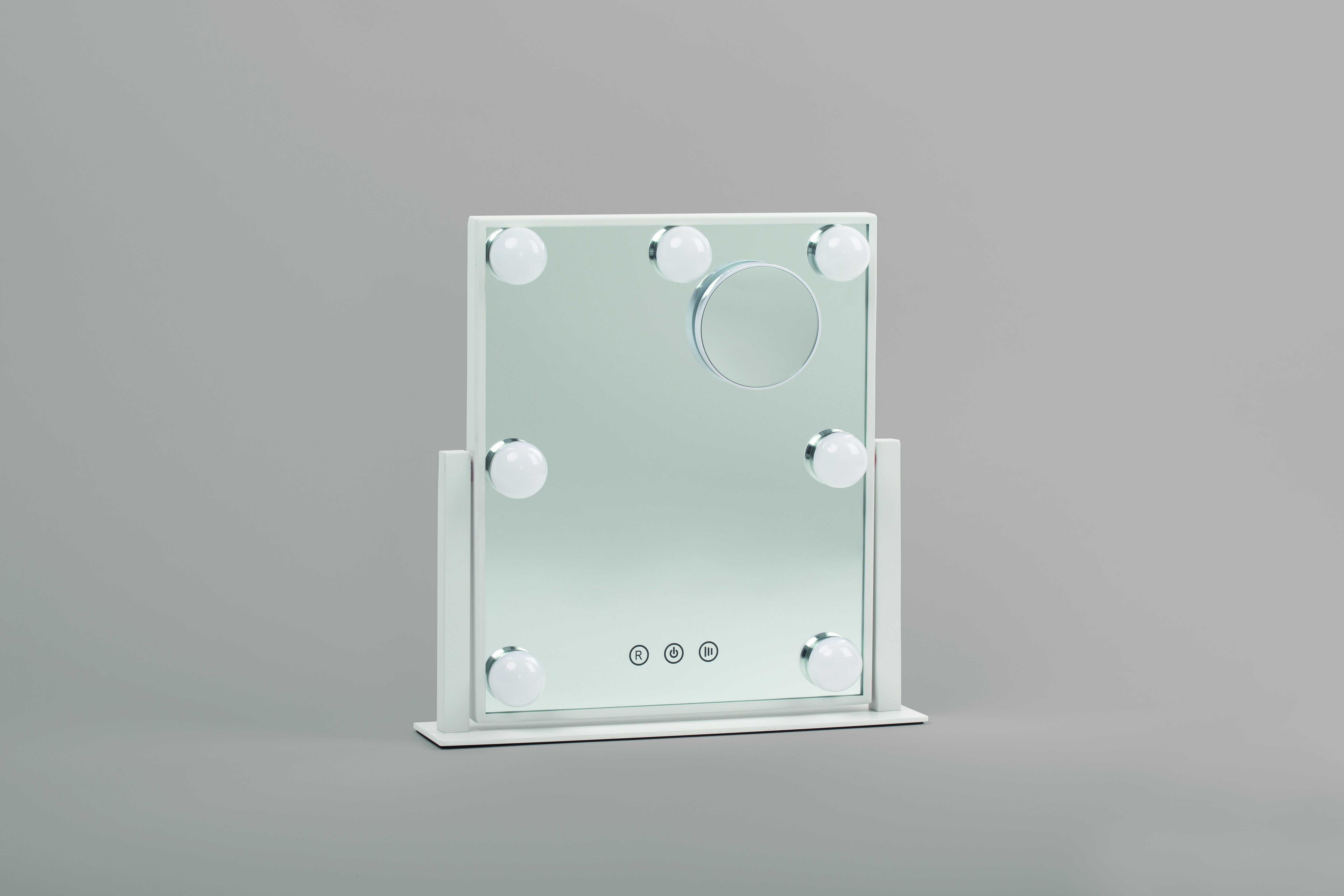 Voir la diapositive 4 : QILIVE Miroir maquillage Hollywood 600102915 - Blanc