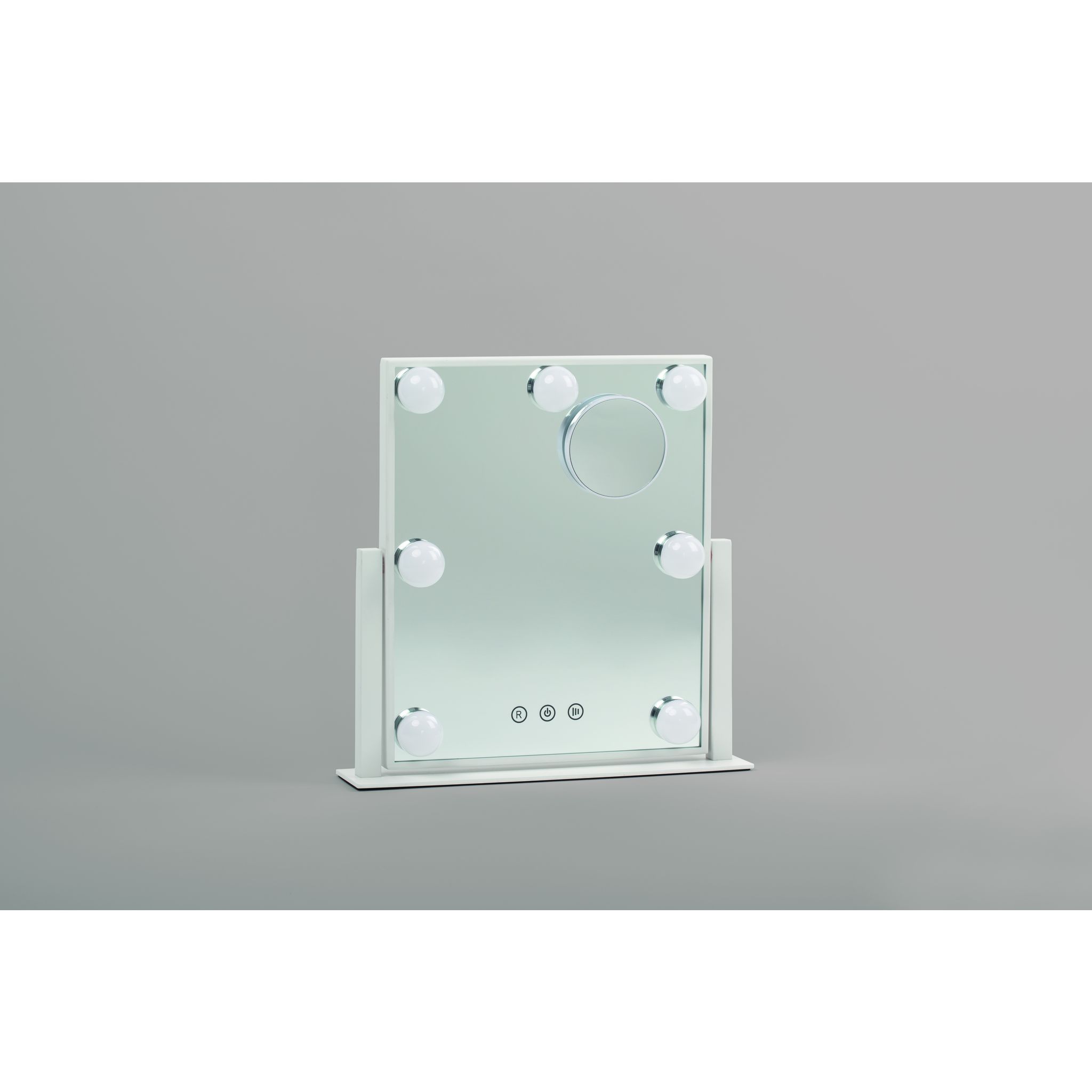 Voir la diapositive 4 : QILIVE Miroir maquillage Hollywood 600102915 - Blanc