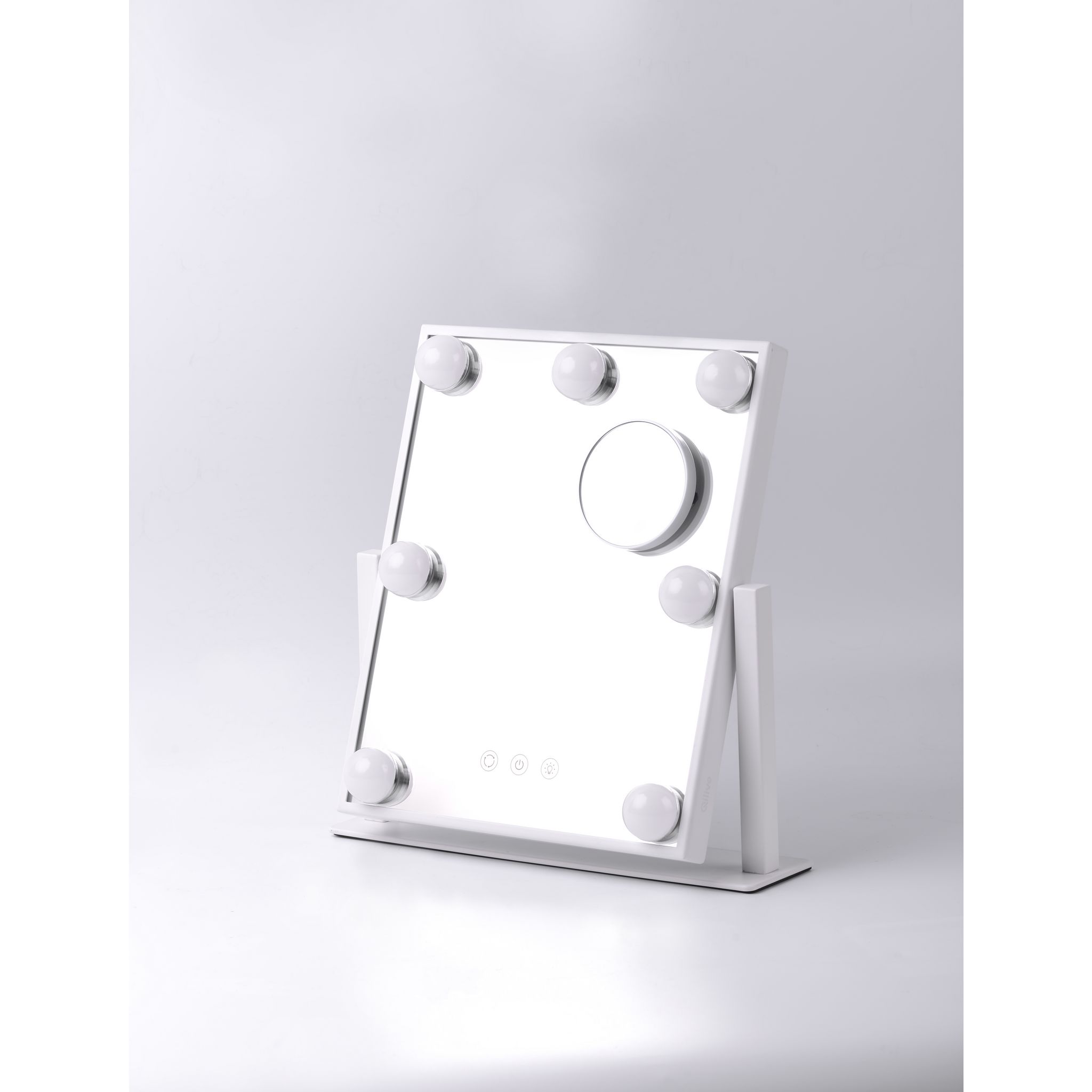 Voir la diapositive 8 : QILIVE Miroir maquillage Hollywood 600102915 - Blanc