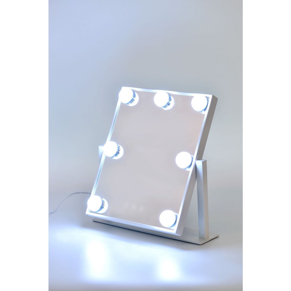 QILIVE Miroir maquillage Hollywood 600102915 - Blanc