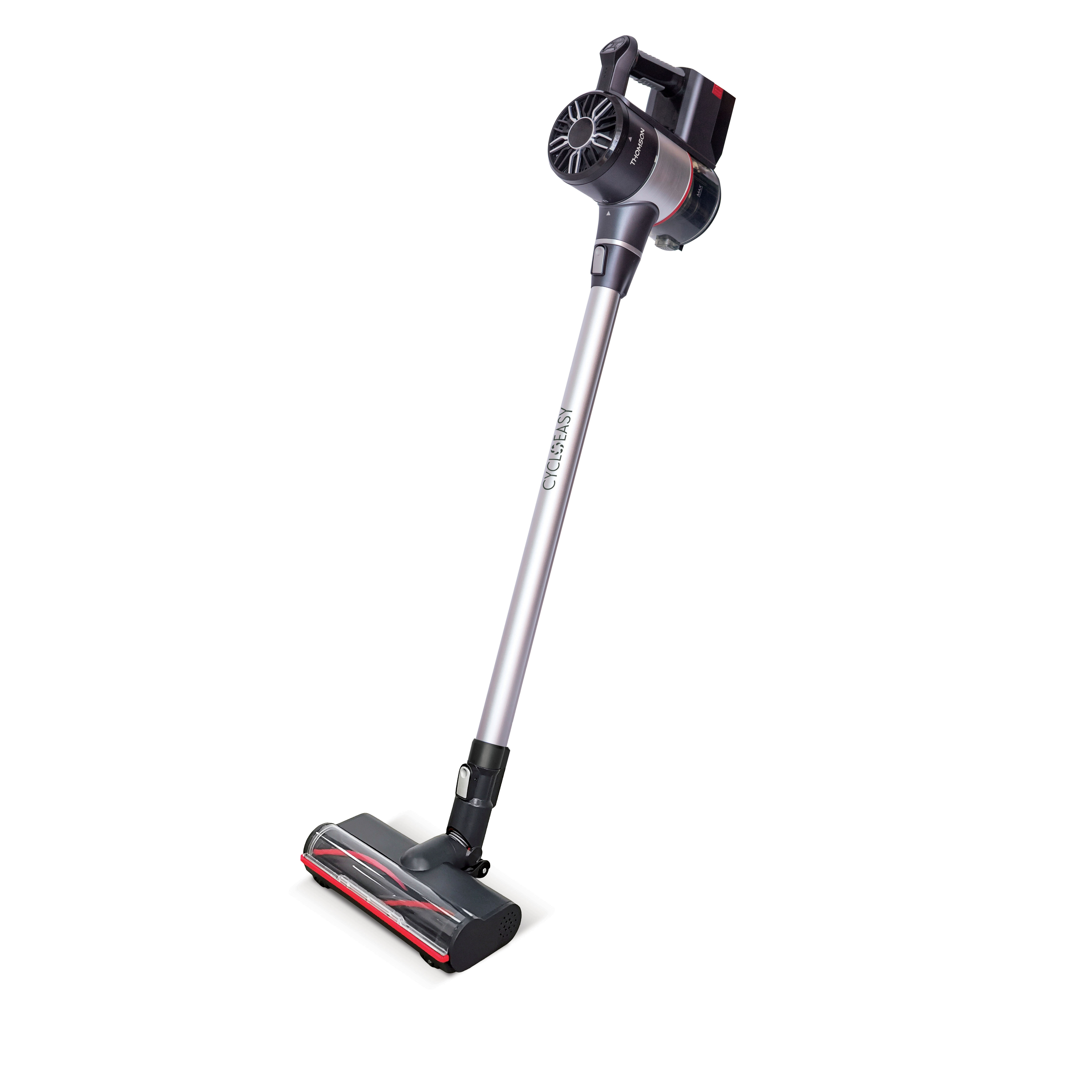 Voir la diapositive 2 : THOMSON Aspirateur balai THVC225BT - Gris et noir