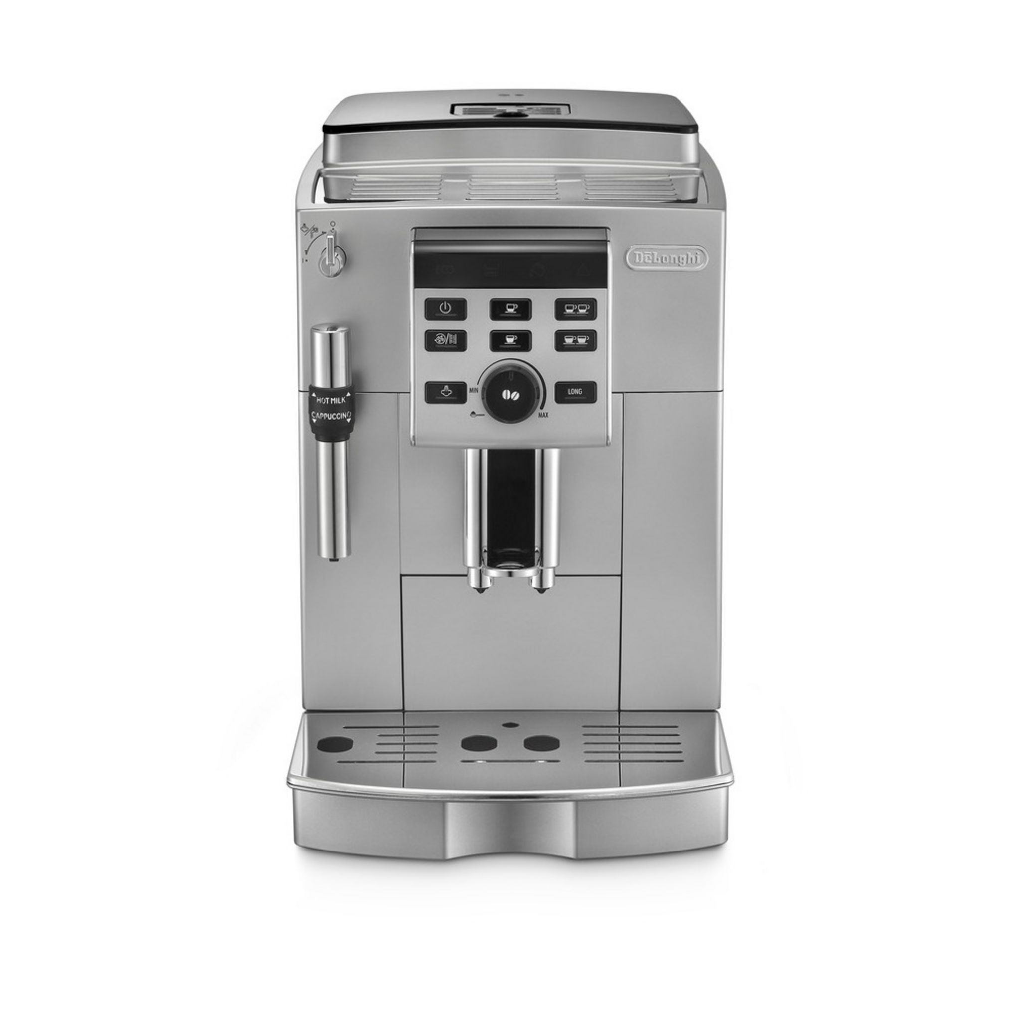 Voir la diapositive 4 : DELONGHI Machine à café expresso avec broyeur ECAM25 120 S - Silver