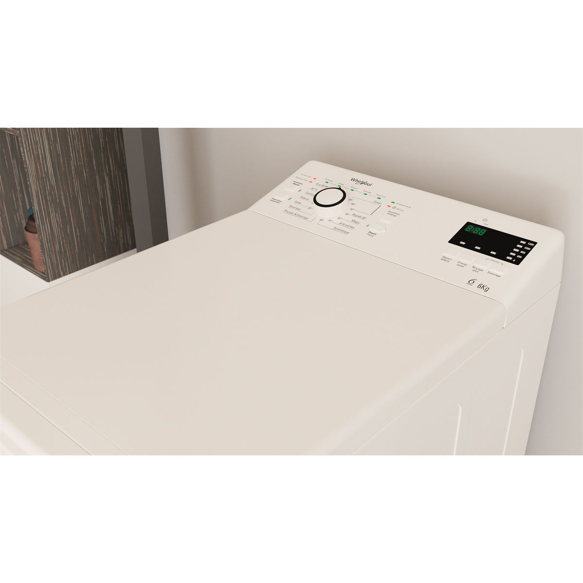 WHIRLPOOL Lave linge top TDLR6247FRN, 6 kg, 1200 T/min