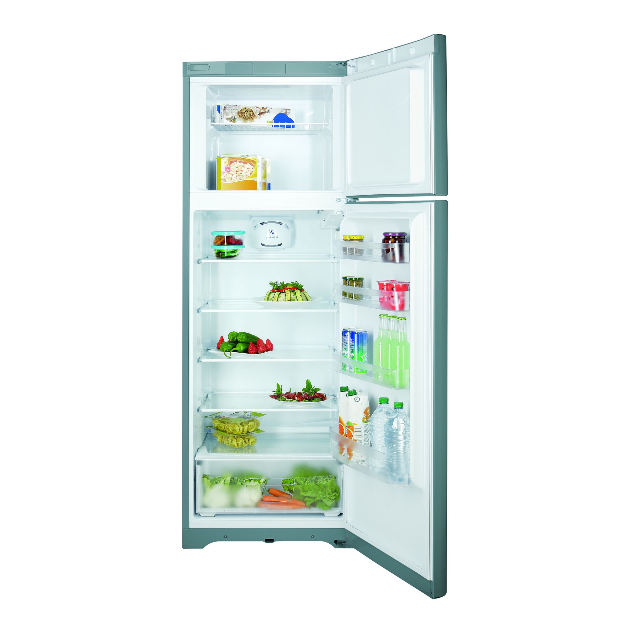 Voir la diapositive 2 : INDESIT Réfrigérateur 2 portes TIAA12V1, 318 L, Froid statique