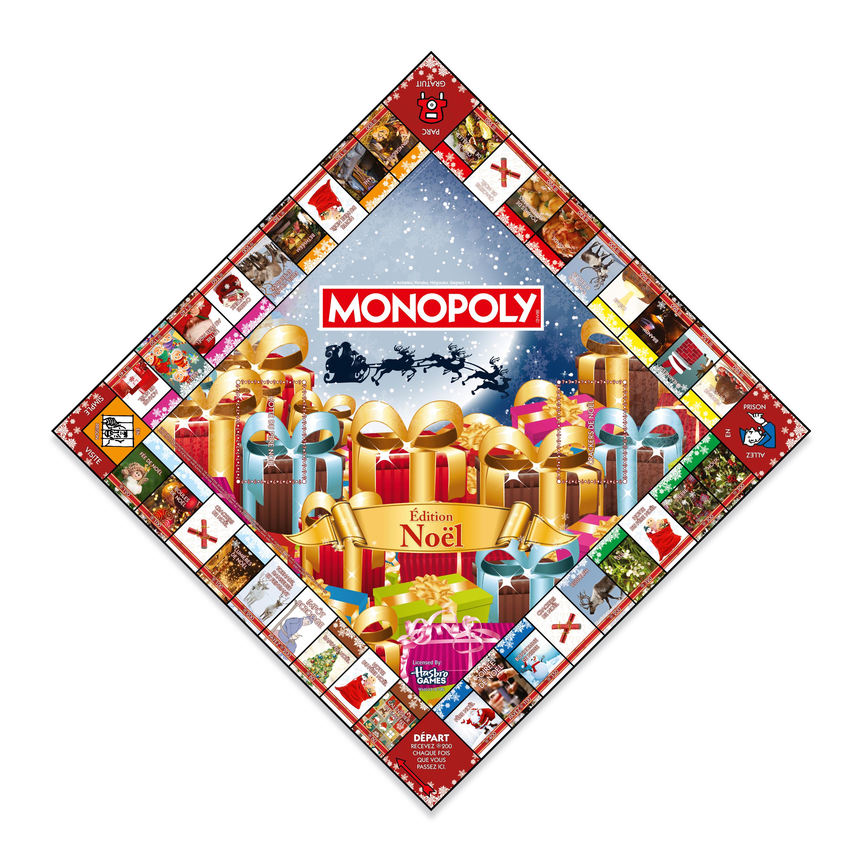 Voir la diapositive 3 : WINNING MOVES Jeu Monopoly Noel