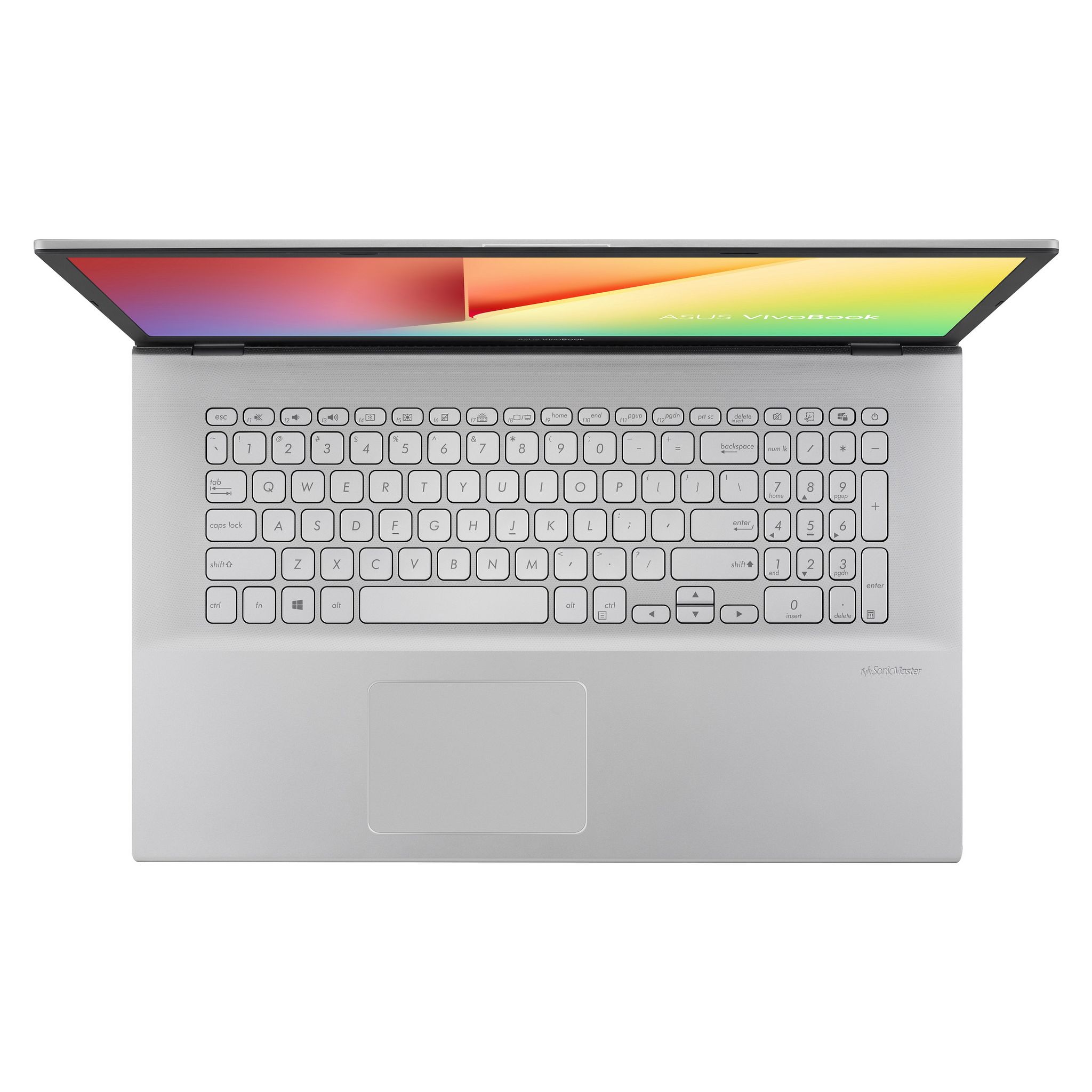 Voir la diapositive 4 : ASUS Ordinateur portable Vivobook 17 S712JA BX618W - Blanc gris