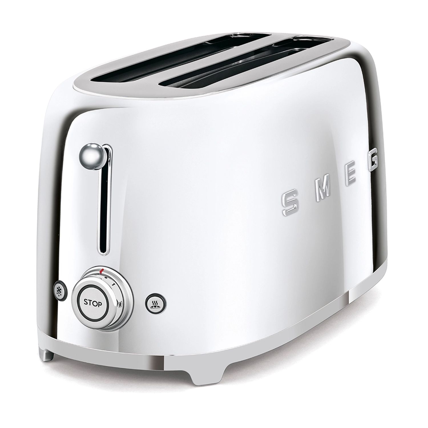 Voir la diapositive 2 : SMEG Grille pain TSF02SSEU - Chrome