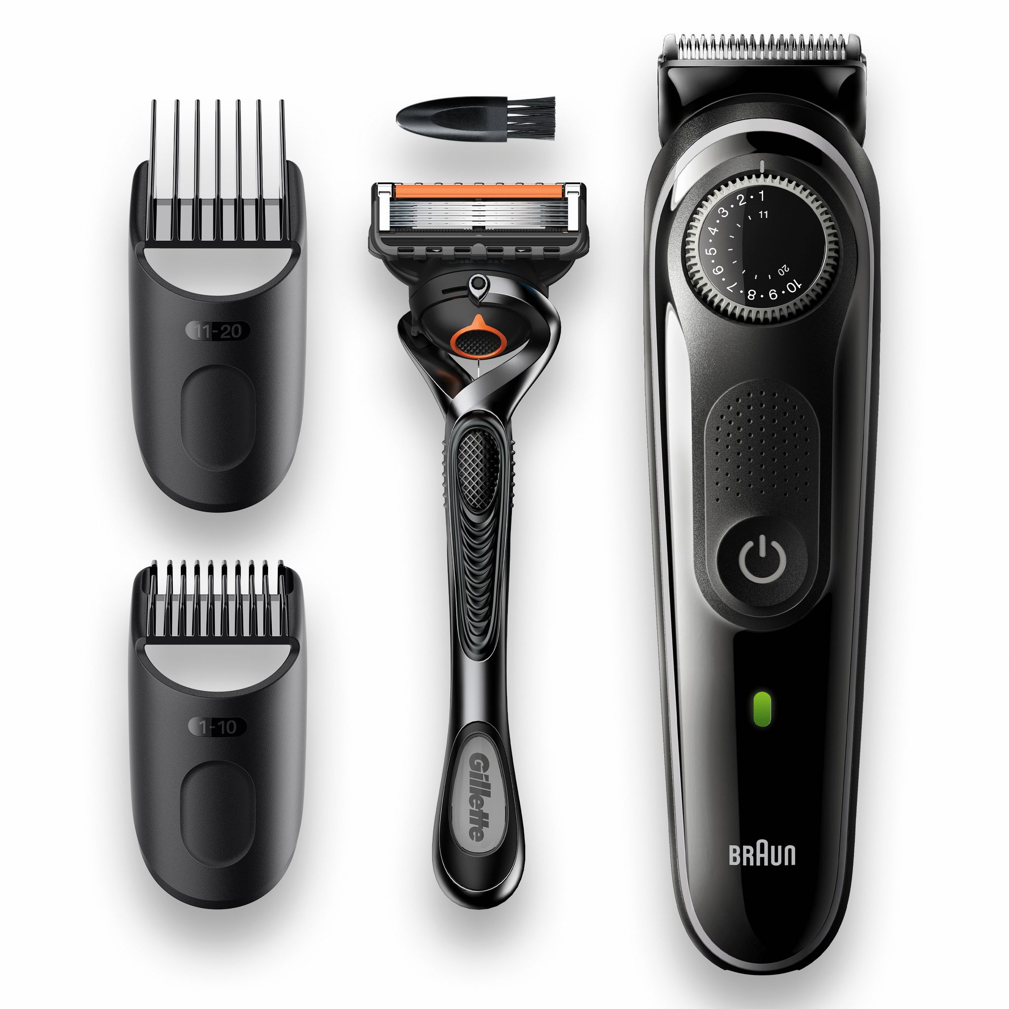 Voir la diapositive 3 : BRAUN Tondeuse barbe sans fil BT3342 - Noir