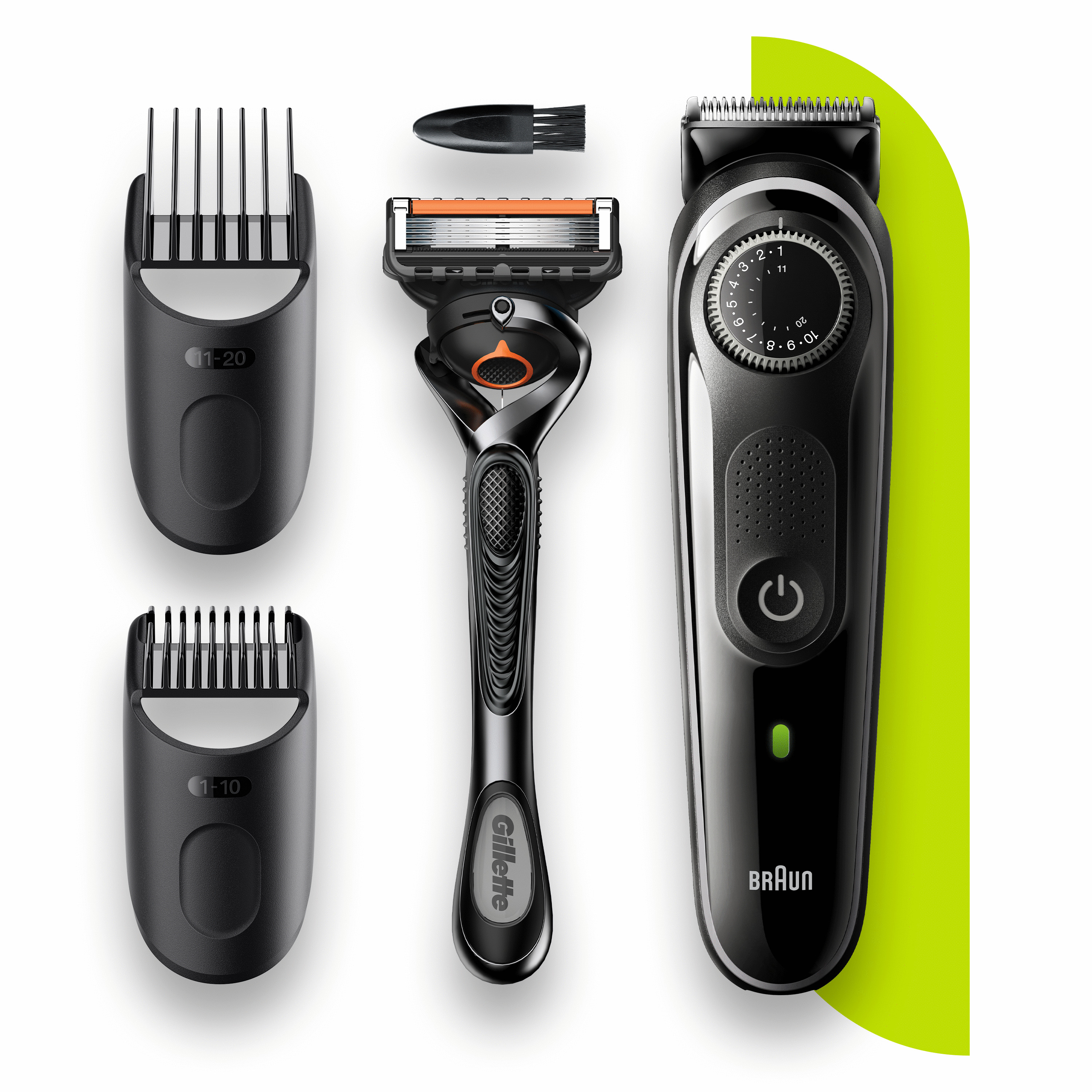Voir la diapositive 5 : BRAUN Tondeuse barbe sans fil BT3342 - Noir