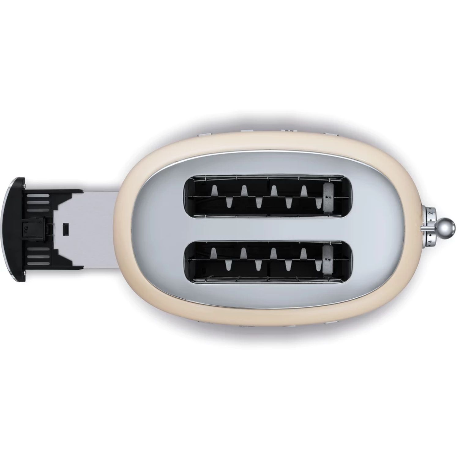 Voir la diapositive 2 : SMEG Grille pain TSF01CREU - Crème