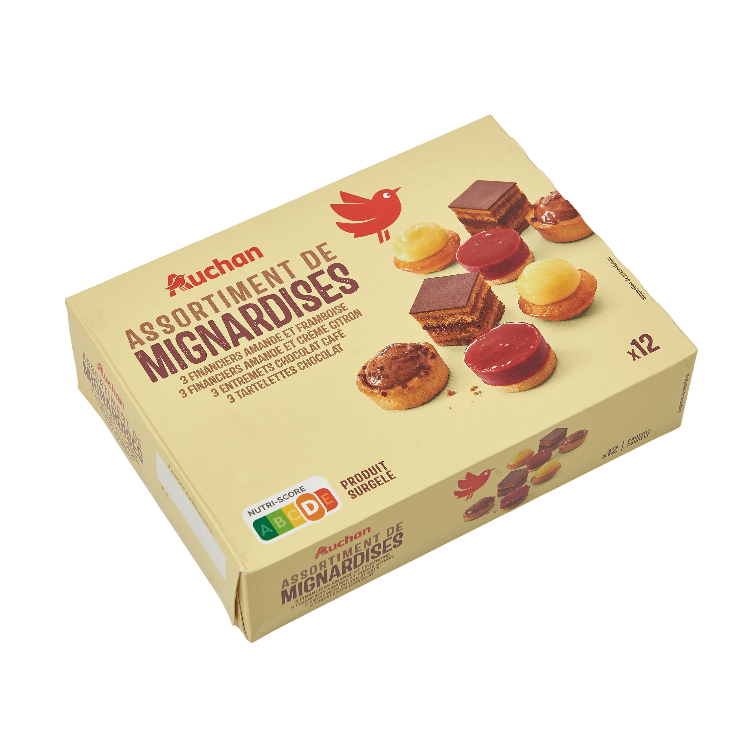 Voir la diapositive 2 : AUCHAN Assortiment de mignardises 12 pièces 156g