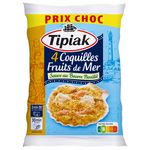 TIPIAK Coquilles fruits de mer sauce au beurre persillé 4 pièces 360g