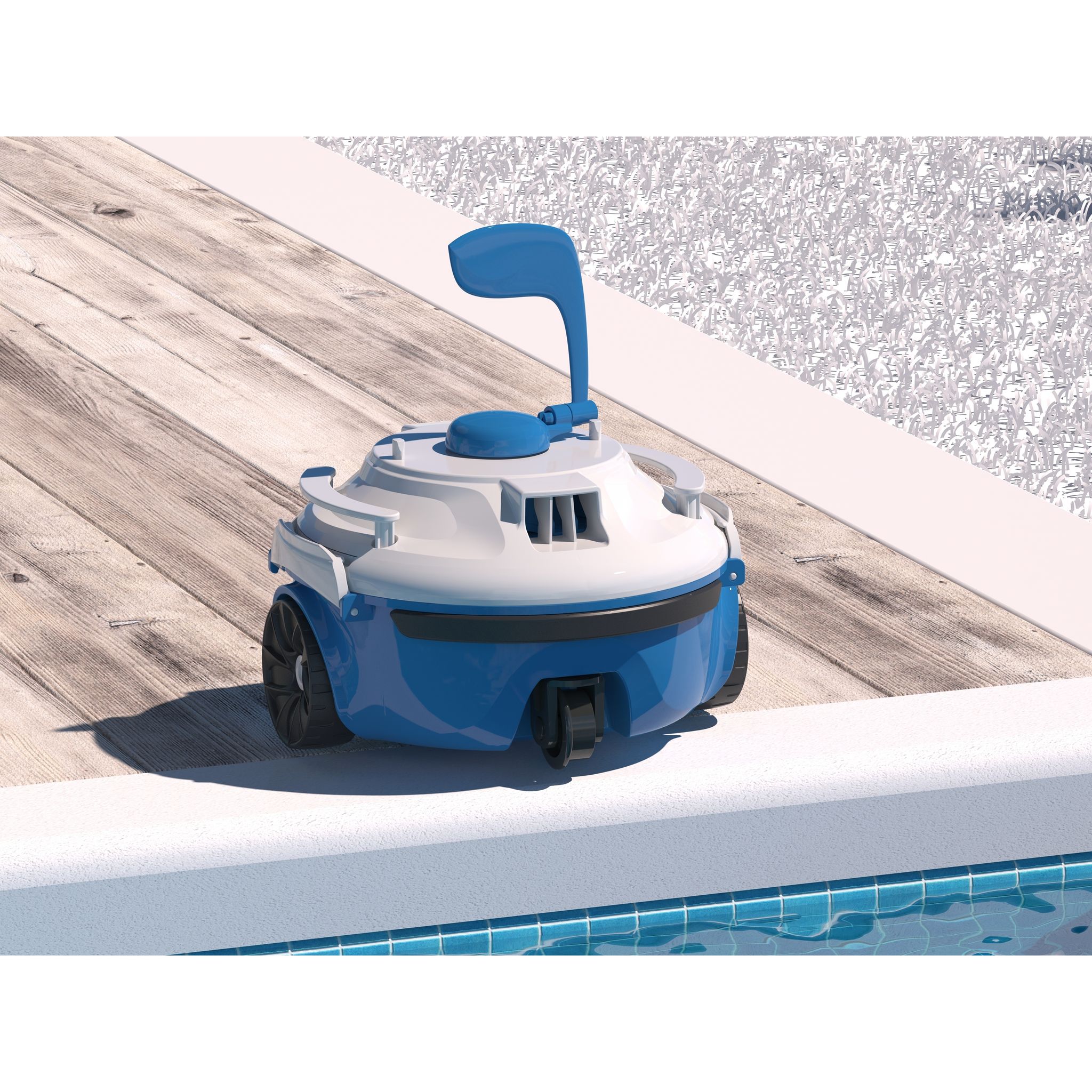 Voir la diapositive 2 : BESTWAY Robot électrique autonome Guppy pour piscine à fond plat et spa jusqu'à 10m²