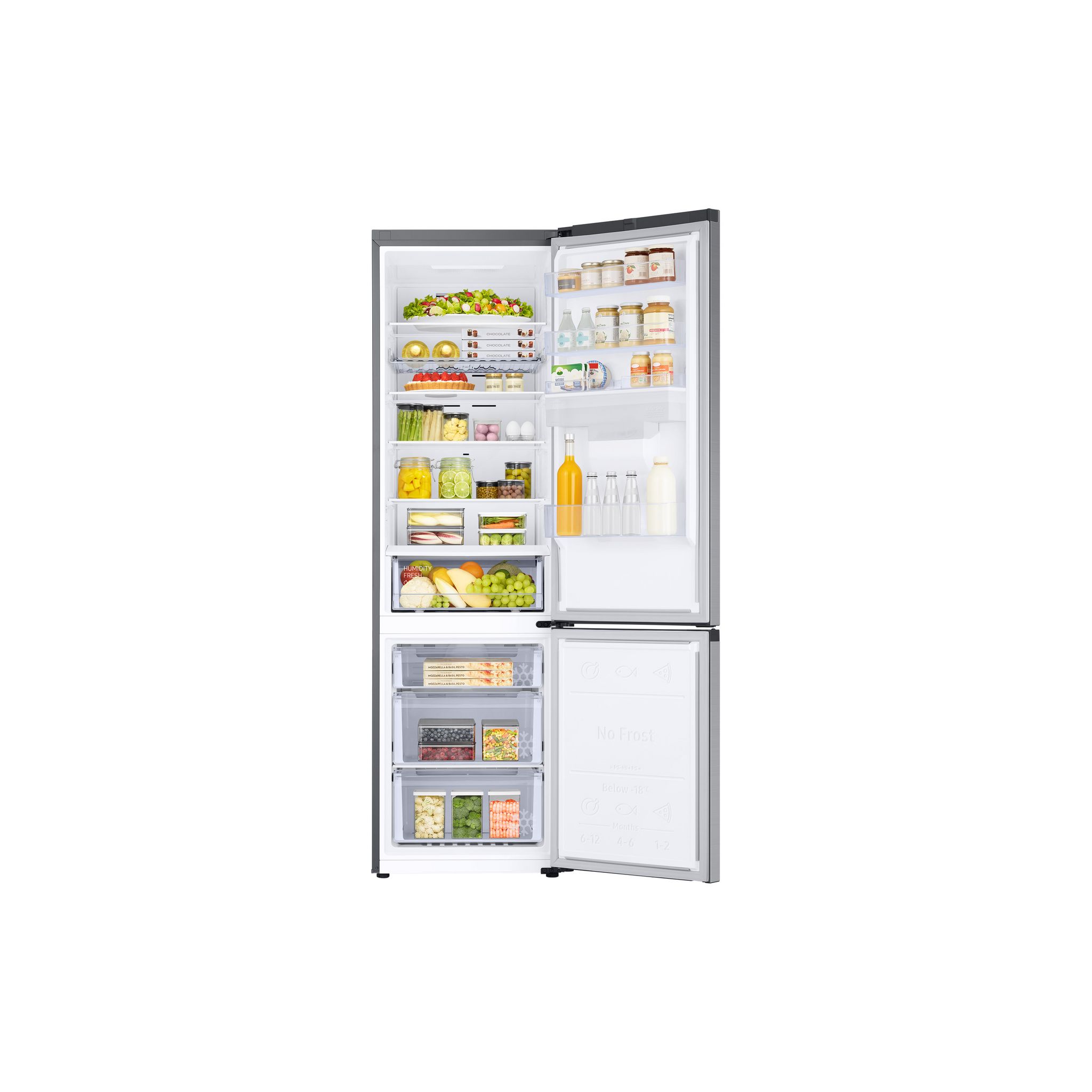 Voir la diapositive 4 : SAMSUNG Réfrigérateur combiné RB3ET632ESA, 386 L, Froid ventilé No frost