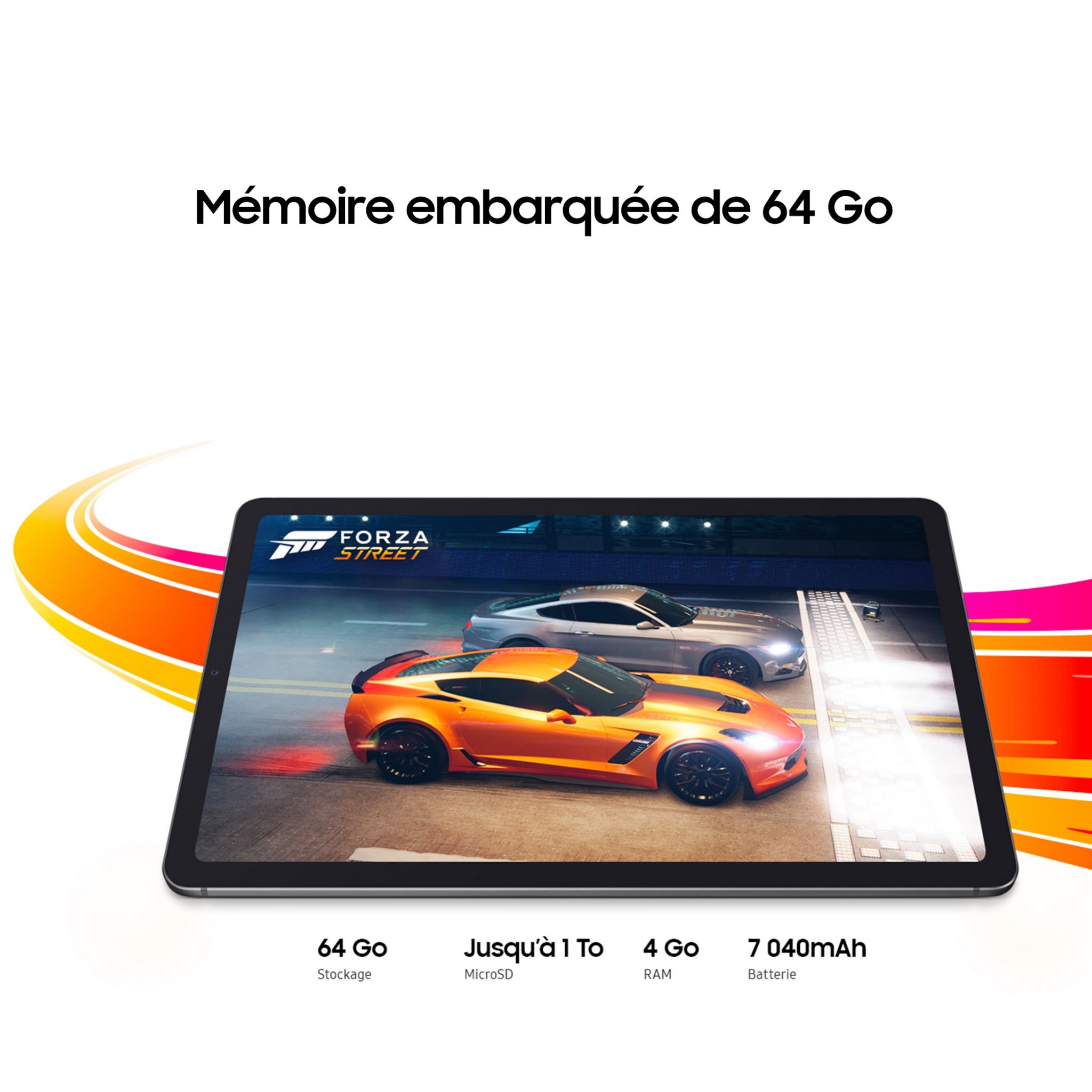 Voir la diapositive 9 : SAMSUNG Tablette Android Galaxy Tab S6 Lite 2022 10.4" 64Go - Anthracite