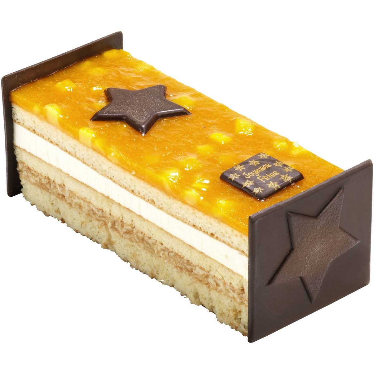 LE PATISSIER Bûche  fruits exotiques et cream chesse 6-8 parts 455g