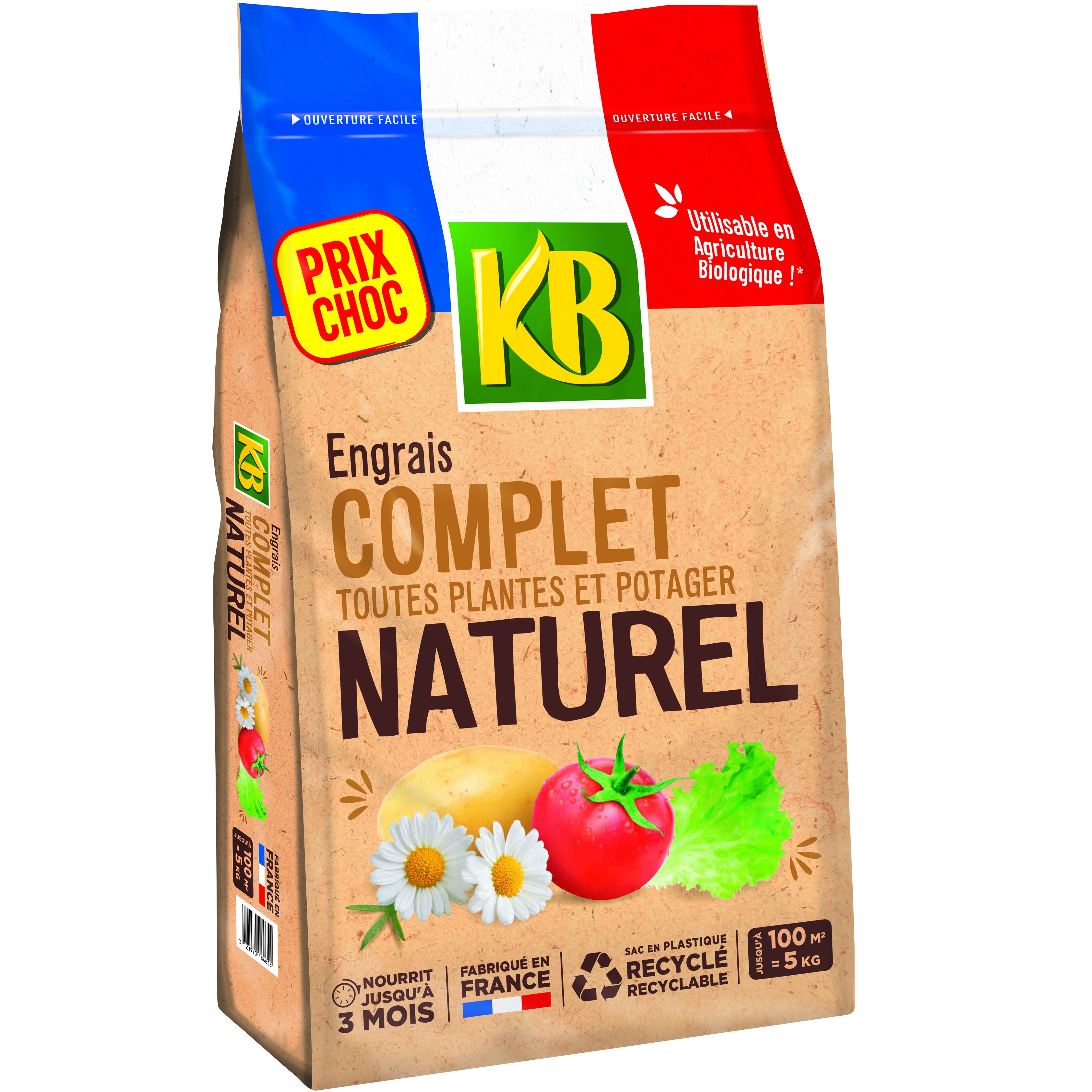 KB Engrais complet toutes plantes et potager naturel - 5kg