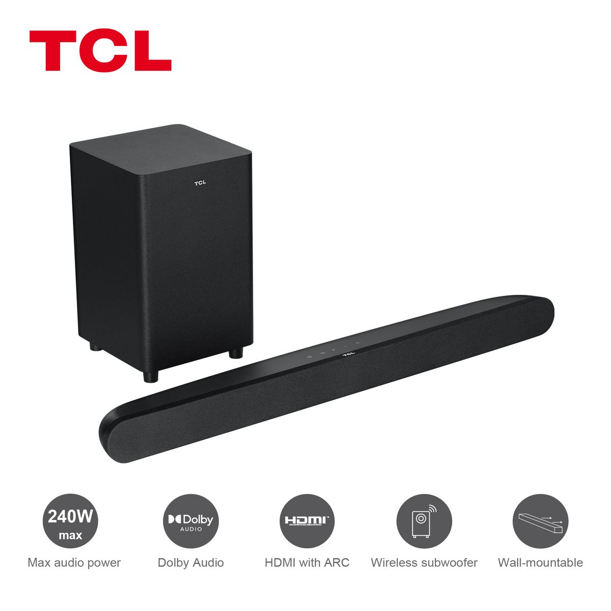 TCL Barre de son TS6110 avec caisson de basse sans fil