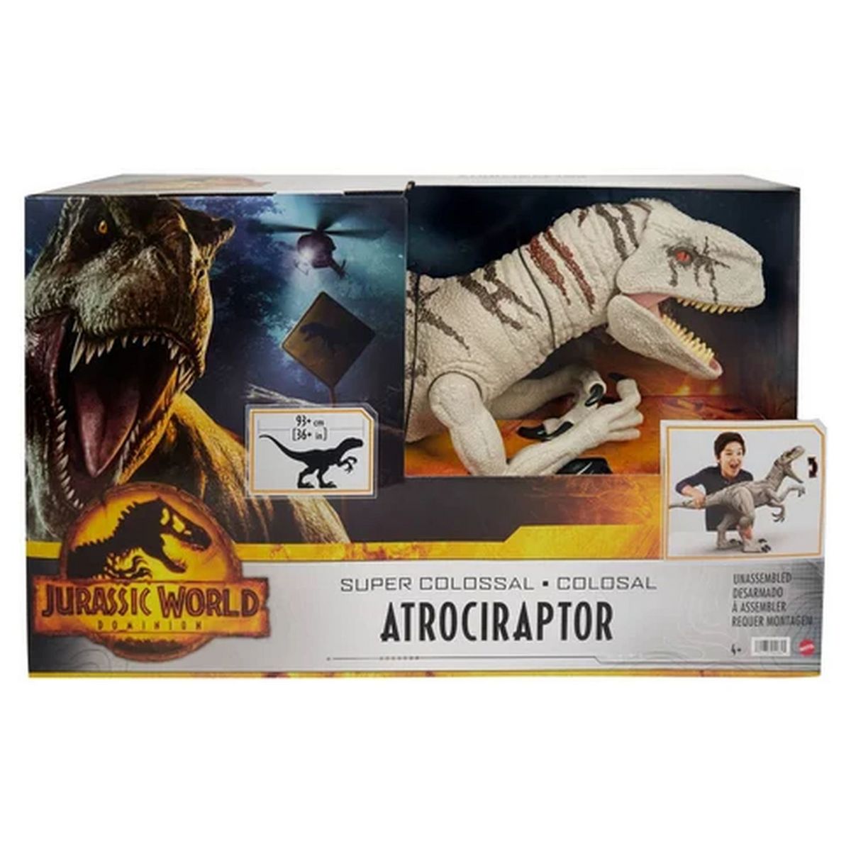 MATTEL Figurine Dinosaure 93cm Atrociraptor Super Colossal Jurassic World