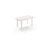 Voir la diapositive 1 : ARETA Table de jardin ovale Sorrento blanc