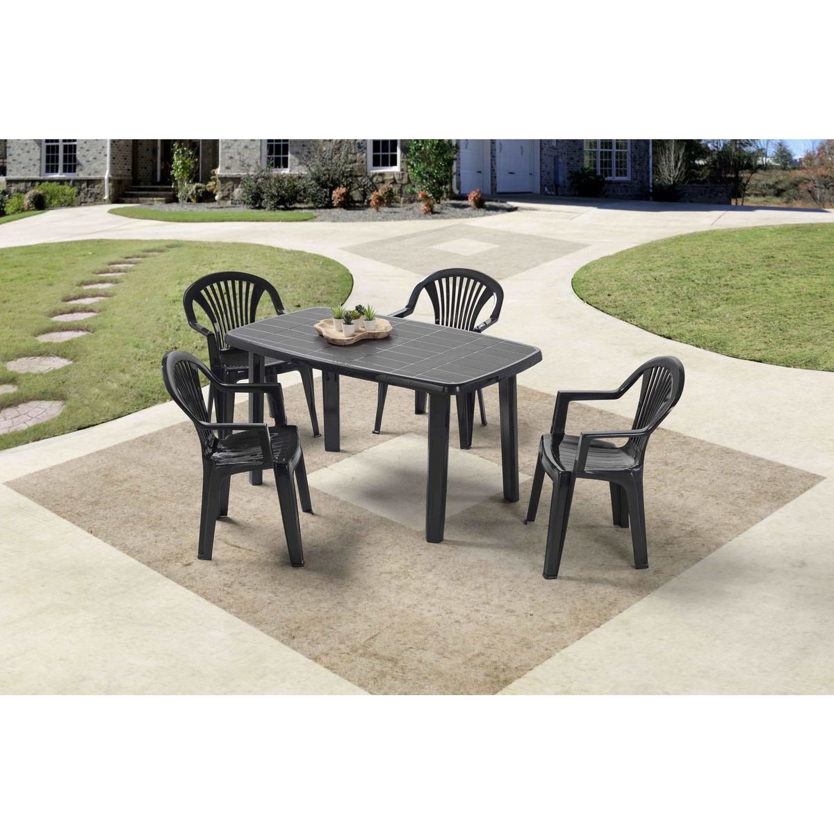 ARETA Table de jardin ovale Sorrento