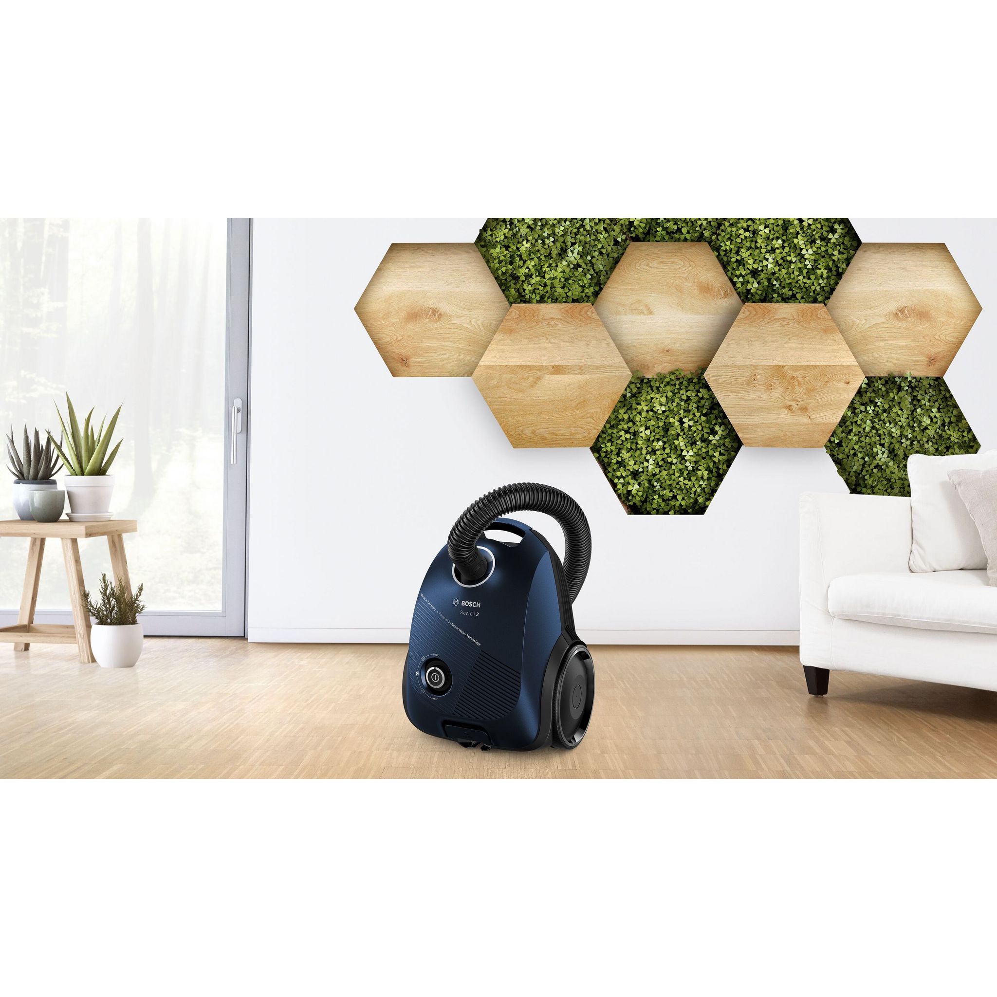 Voir la diapositive 5 : BOSCH Aspirateur traîneau avec sac BGLS2BU2 - Bleu