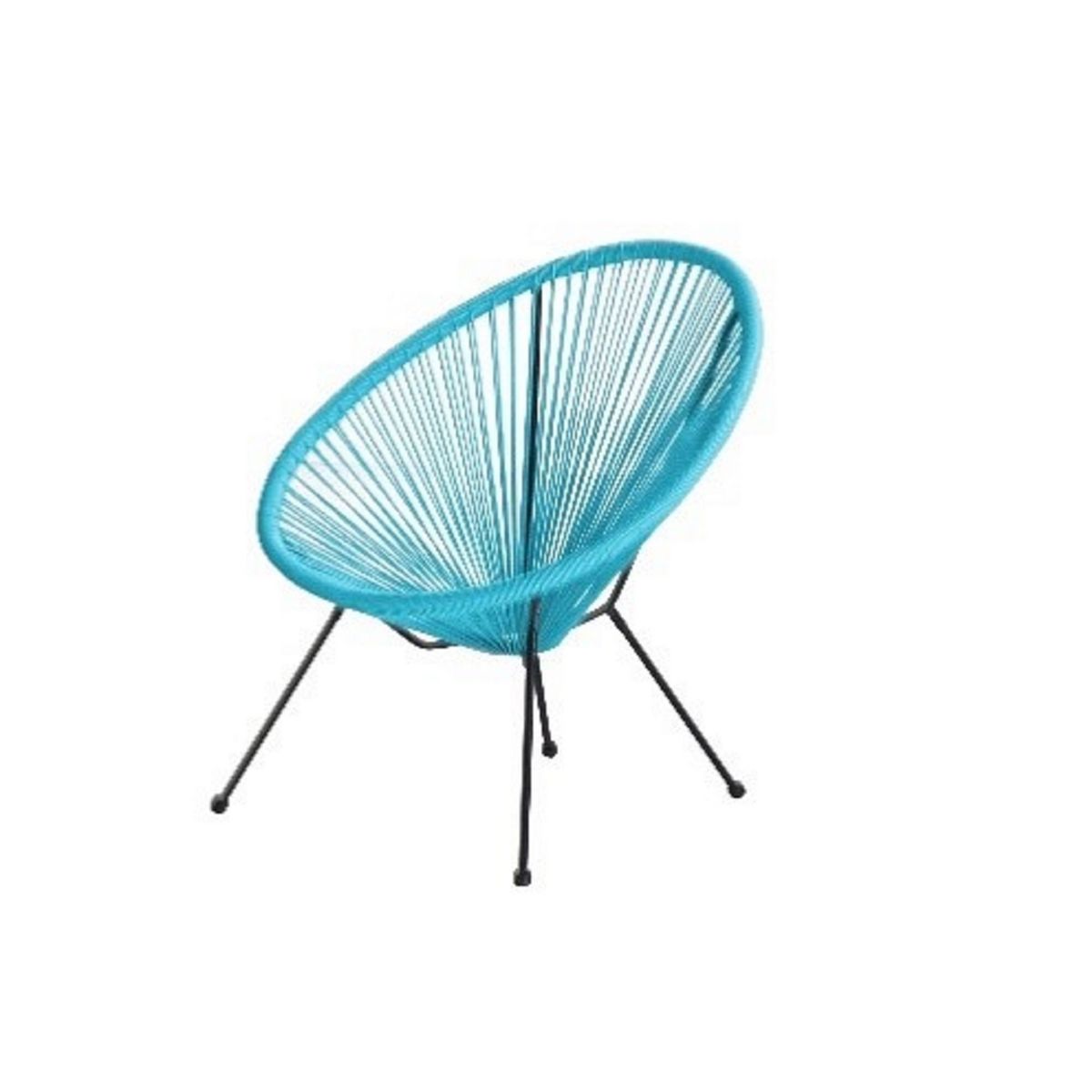 Chaise de jardin - Acier - Bleu Azur - COPACABANA