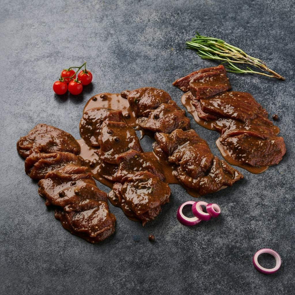 MON BOUCHER Plancha de boeuf aux poivres 2 portions 300 g à 350 g