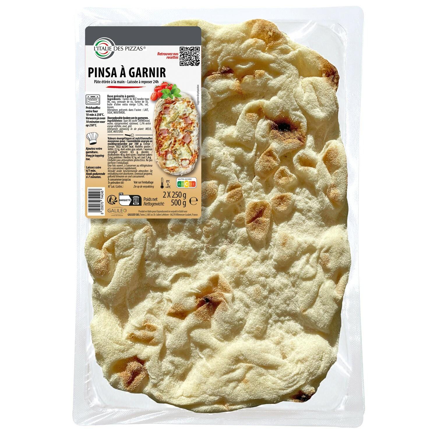 L'ITALIE DES PIZZAS Pinsa à garnir 2x250g