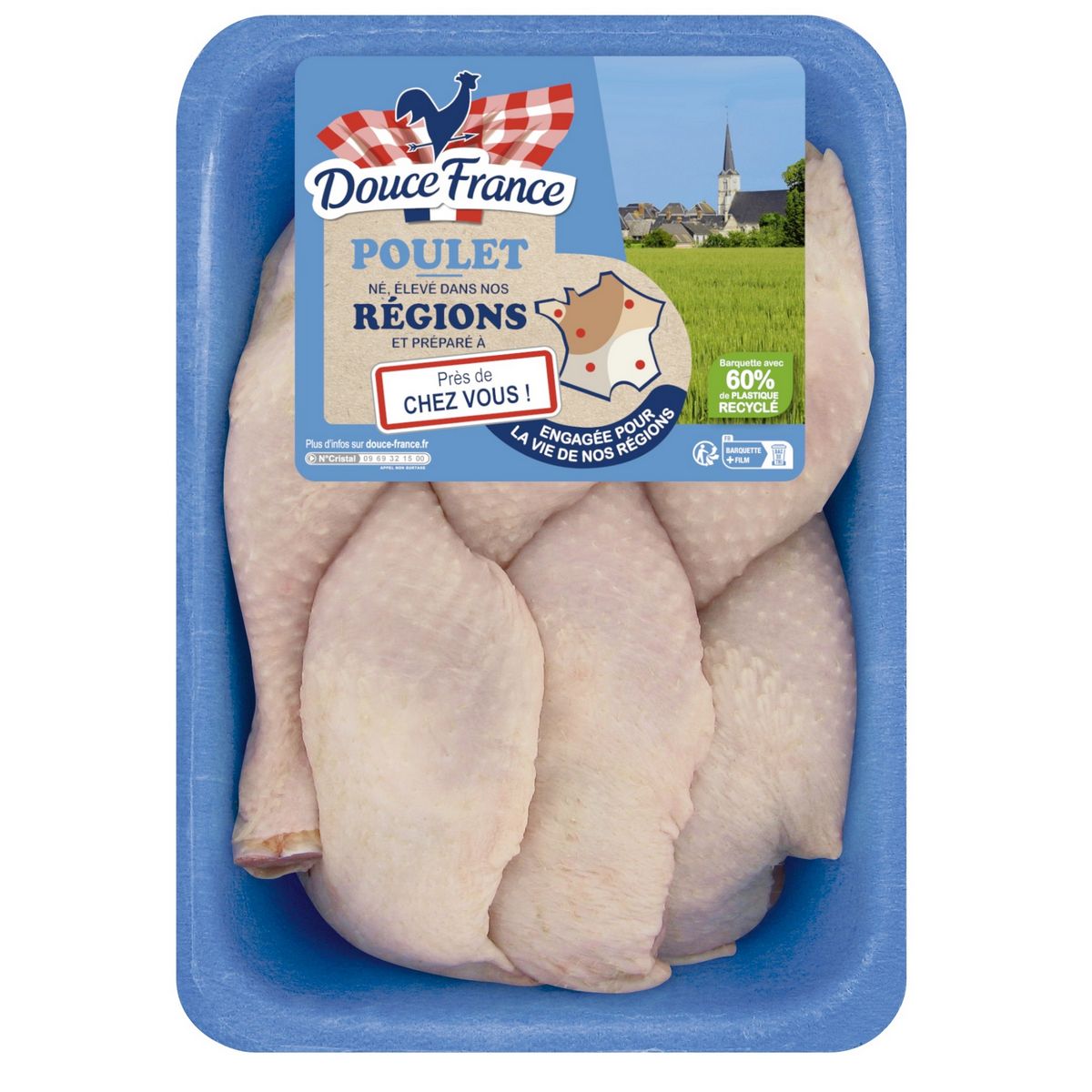 DOUCE FRANCE Cuisse de poulet blanc 1.5kg