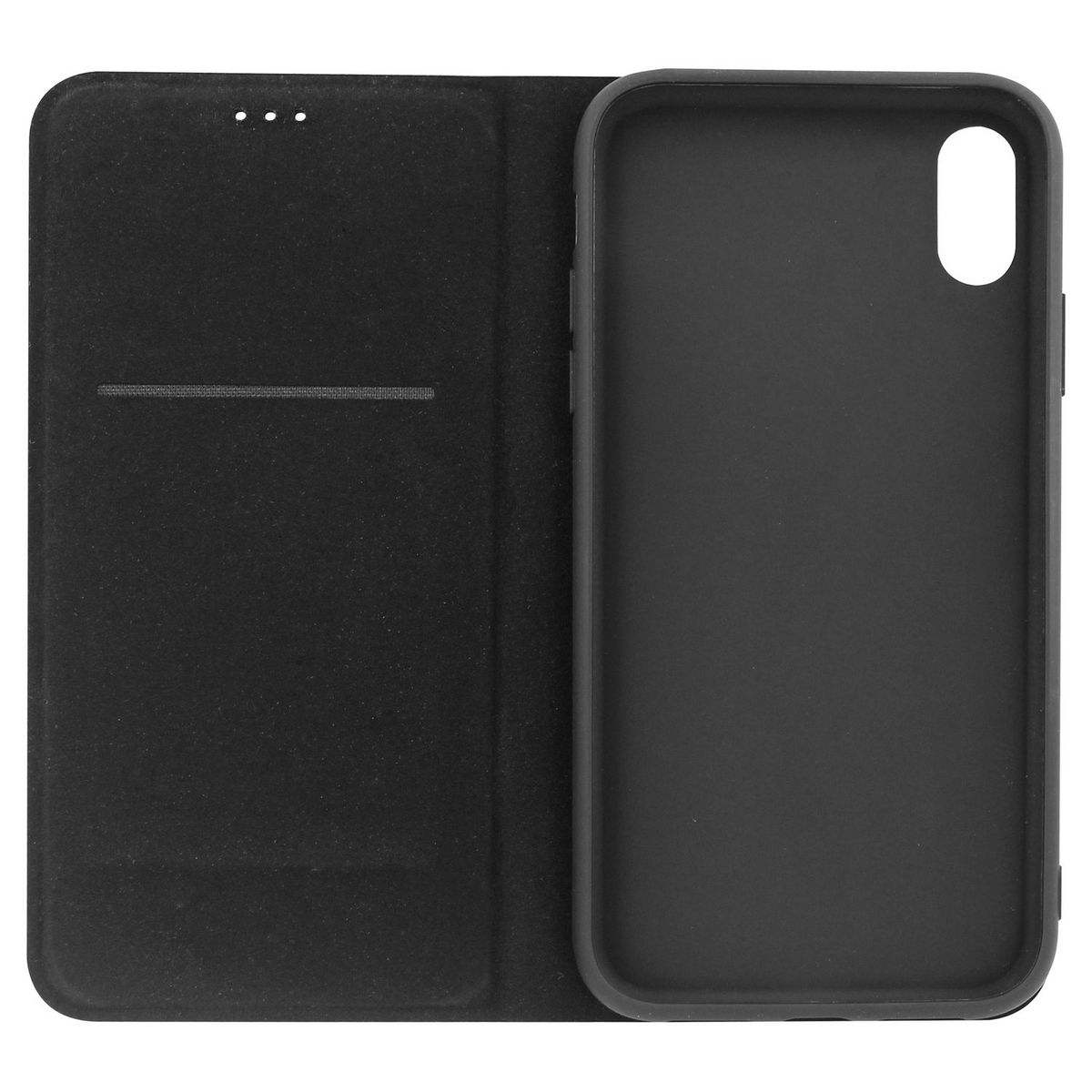 QILIVE Étui Folio pour iPhone XR - Noir