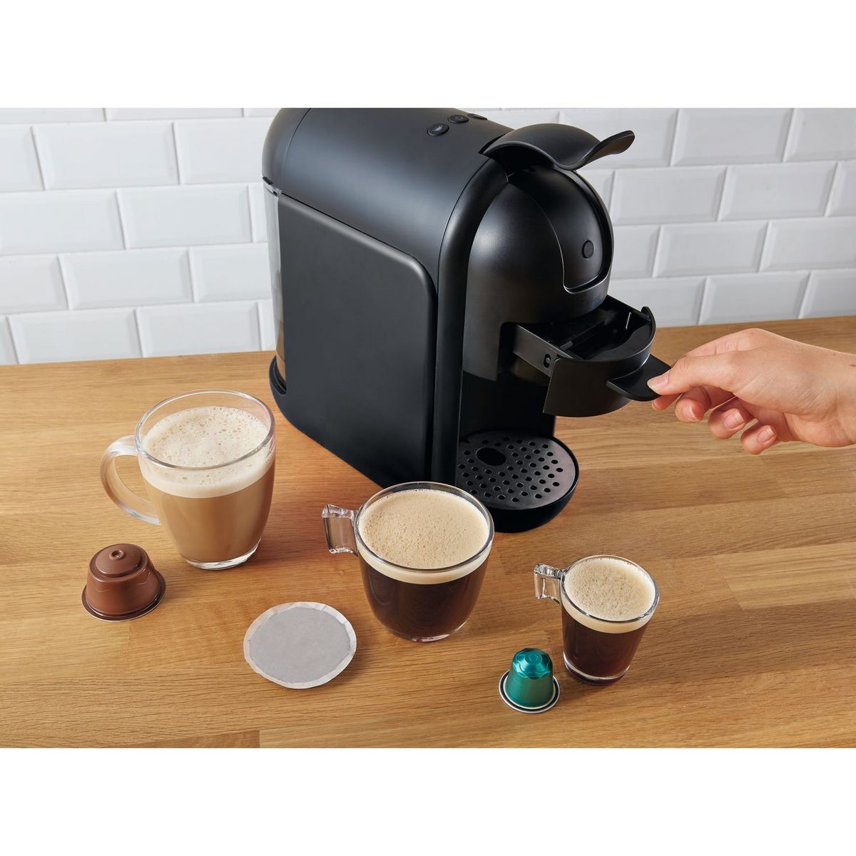 QILIVE Cafetière 3 en 1 expresso multi-capsules Q5720 - Noir