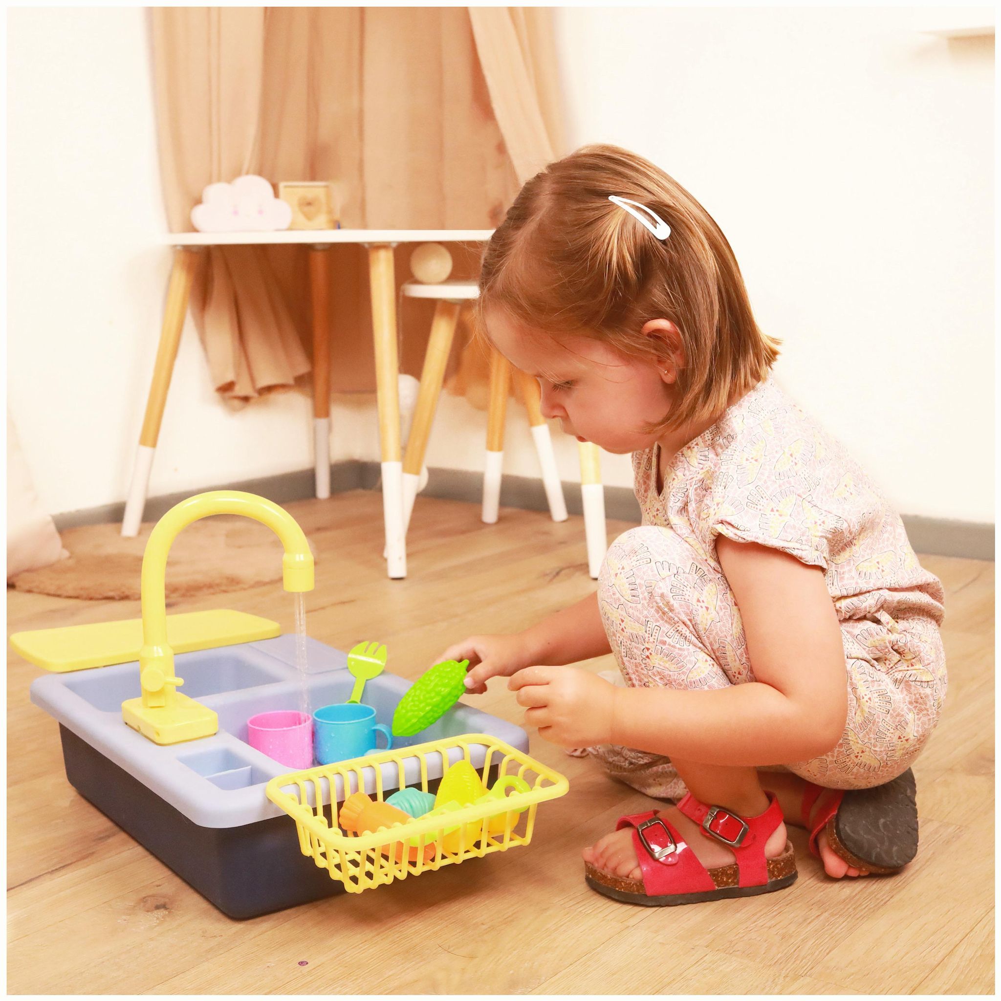 Voir la diapositive 4 : MGM Kit de Vaisselle, Evier, Jet d'eau, Égouttoir 40 cm