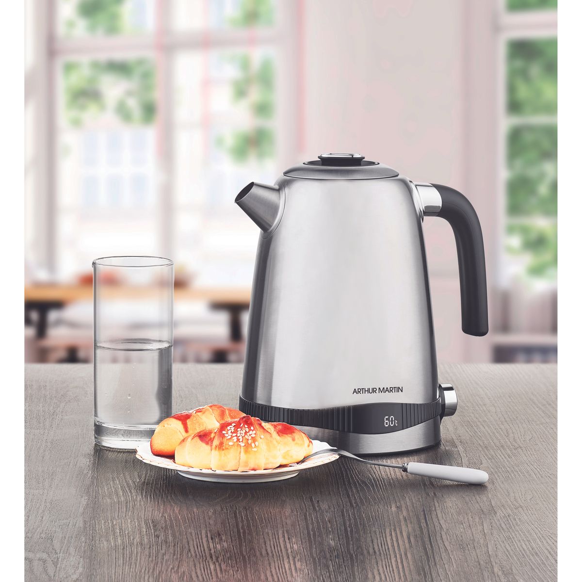 ARTHUR MARTIN Bouilloire électrique AMP8202 température réglable - Inox