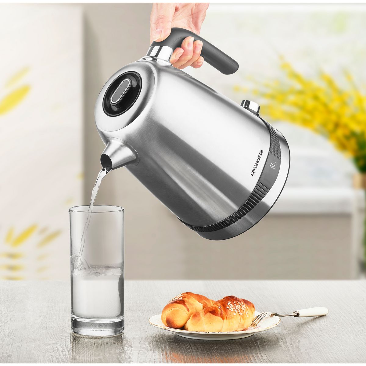 ARTHUR MARTIN Bouilloire électrique AMP8202 température réglable - Inox