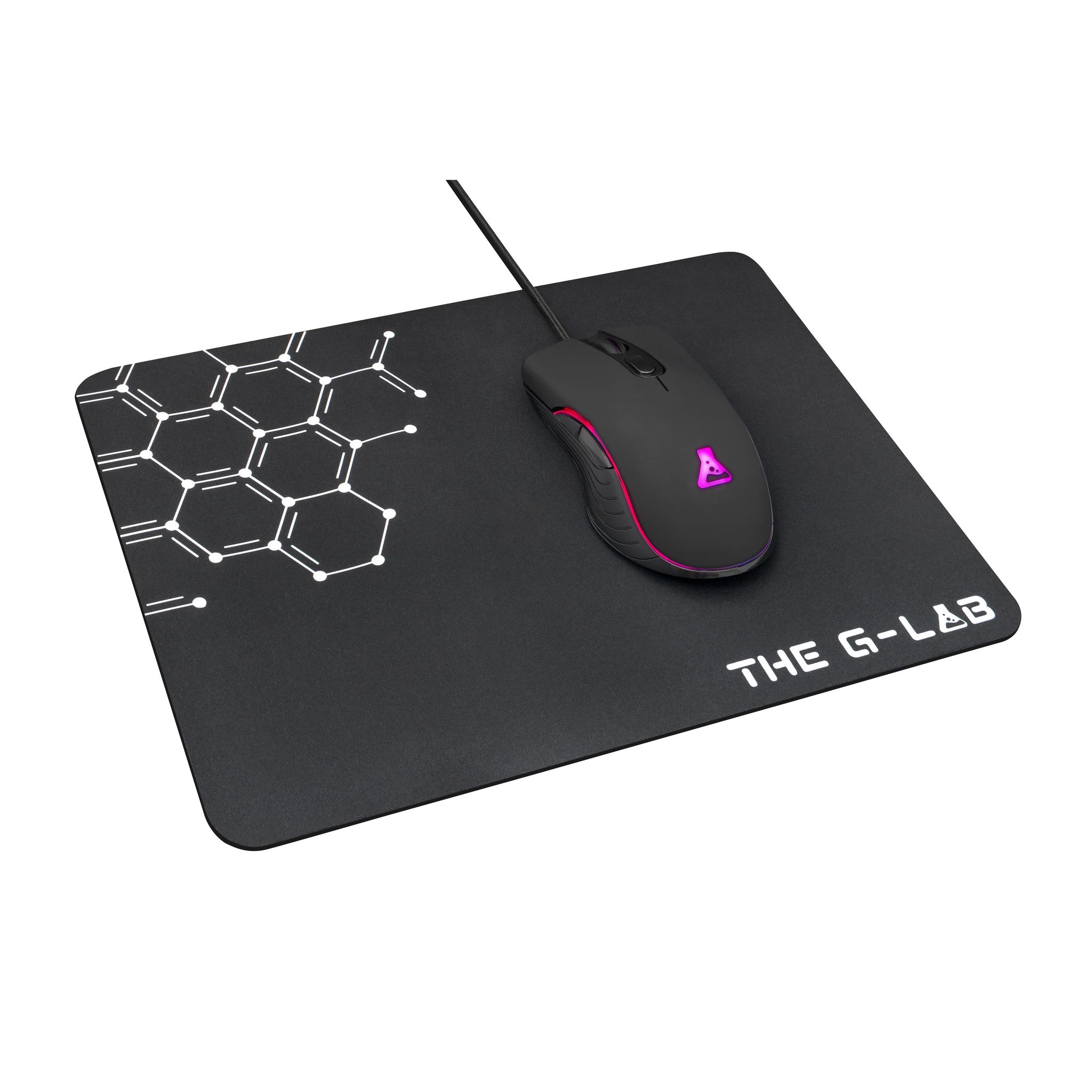 Voir la diapositive 4 : THE G-LAB Pack Gaming 4 en 1 Nouvelle Génération 1 clavier + souris gamer + micro casque gaming + tapis de souris anti dérapant - Noir