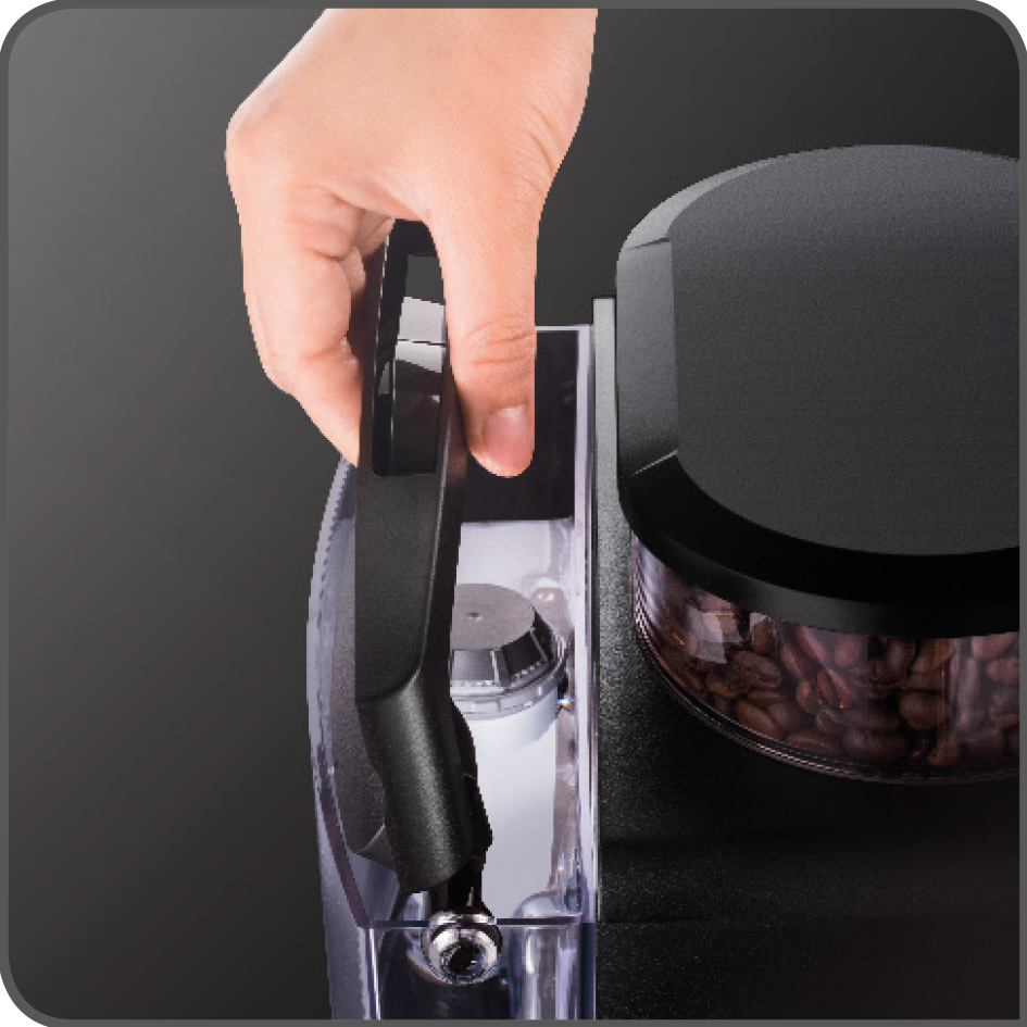 Voir la diapositive 4 : KRUPS Machine à café expresso avec broyeur YY4383FD - Blanc