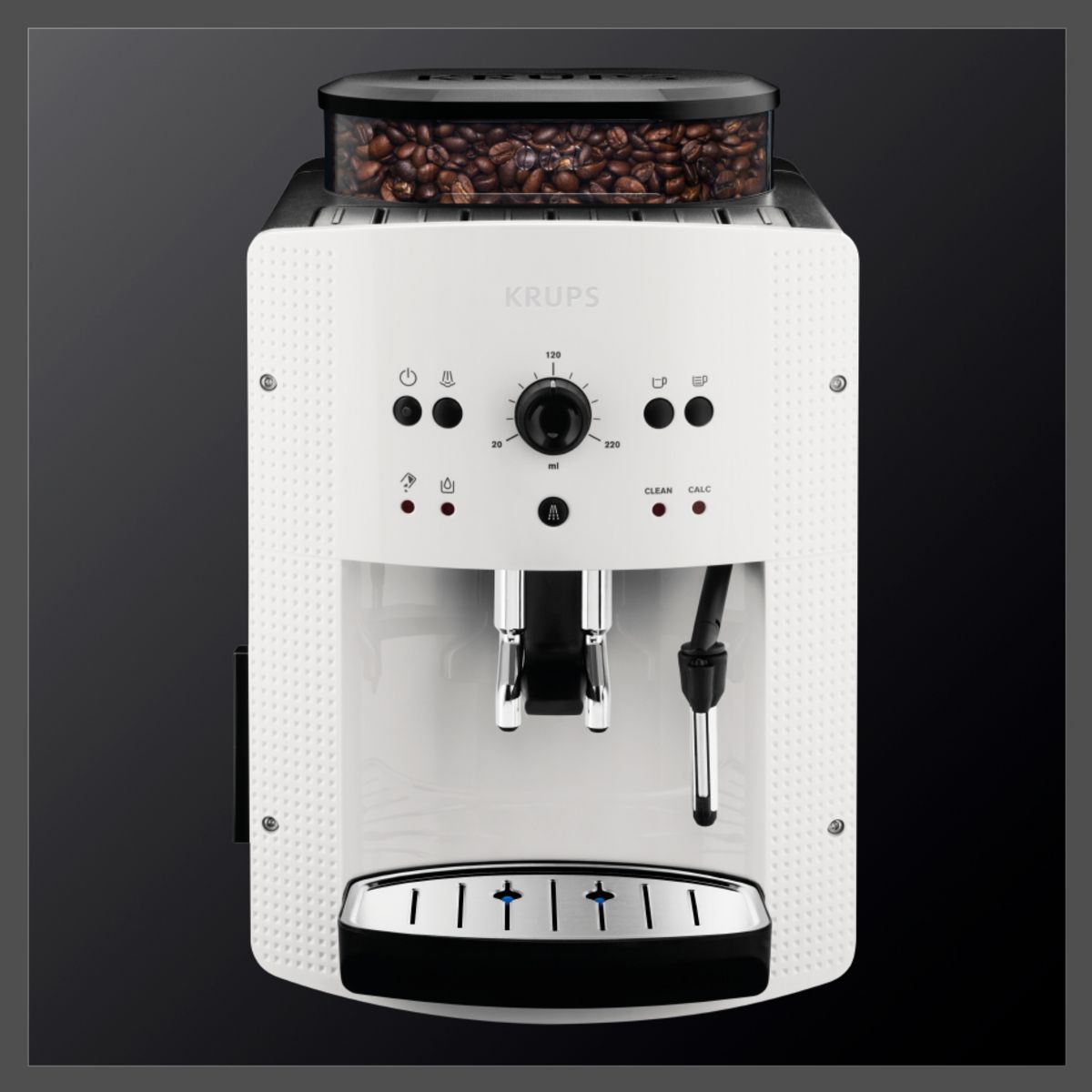 KRUPS Machine à café expresso avec broyeur YY4383FD - Blanc