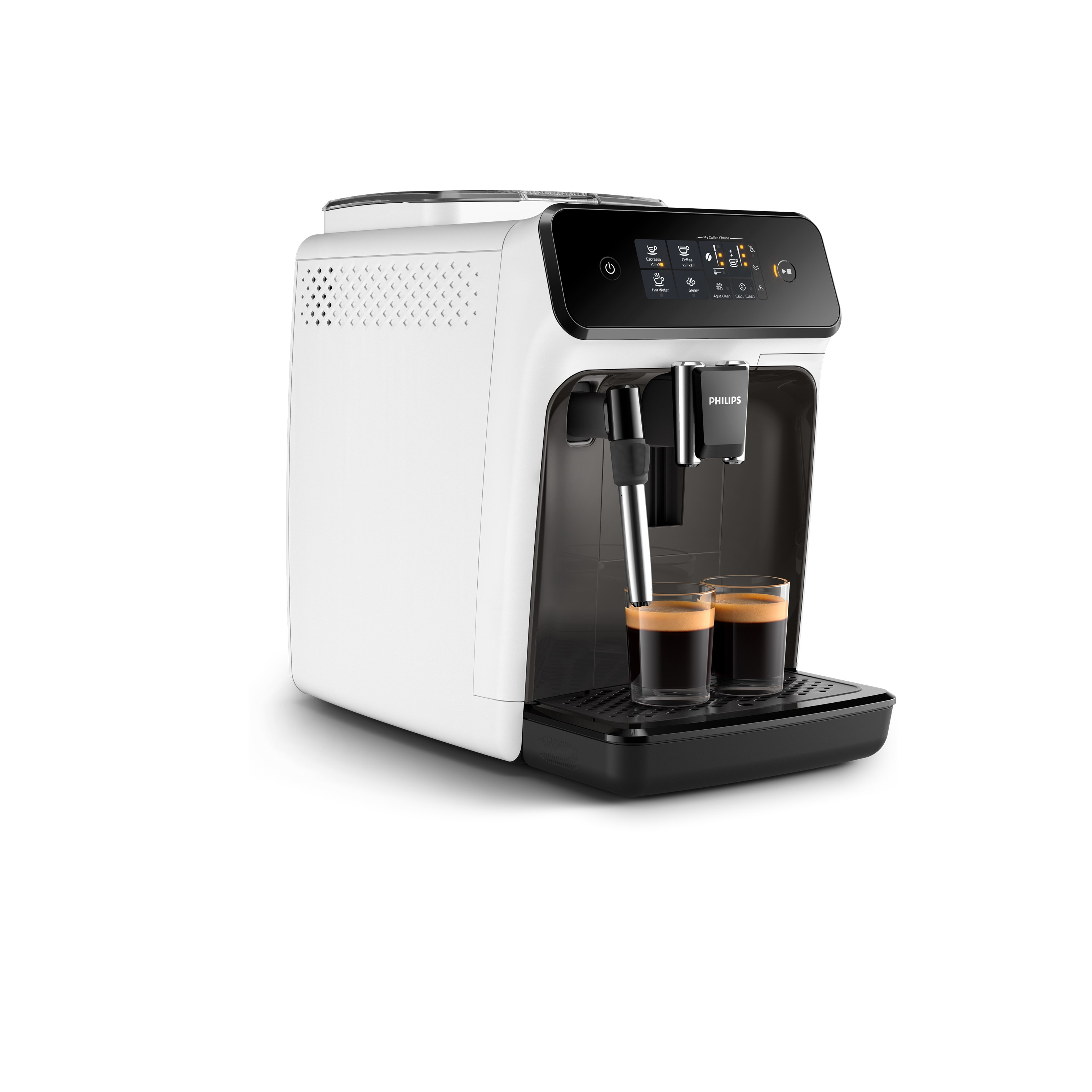 Voir la diapositive 3 : PHILIPS Machine à café expresso avec broyeur EP1223/00 - Blanc